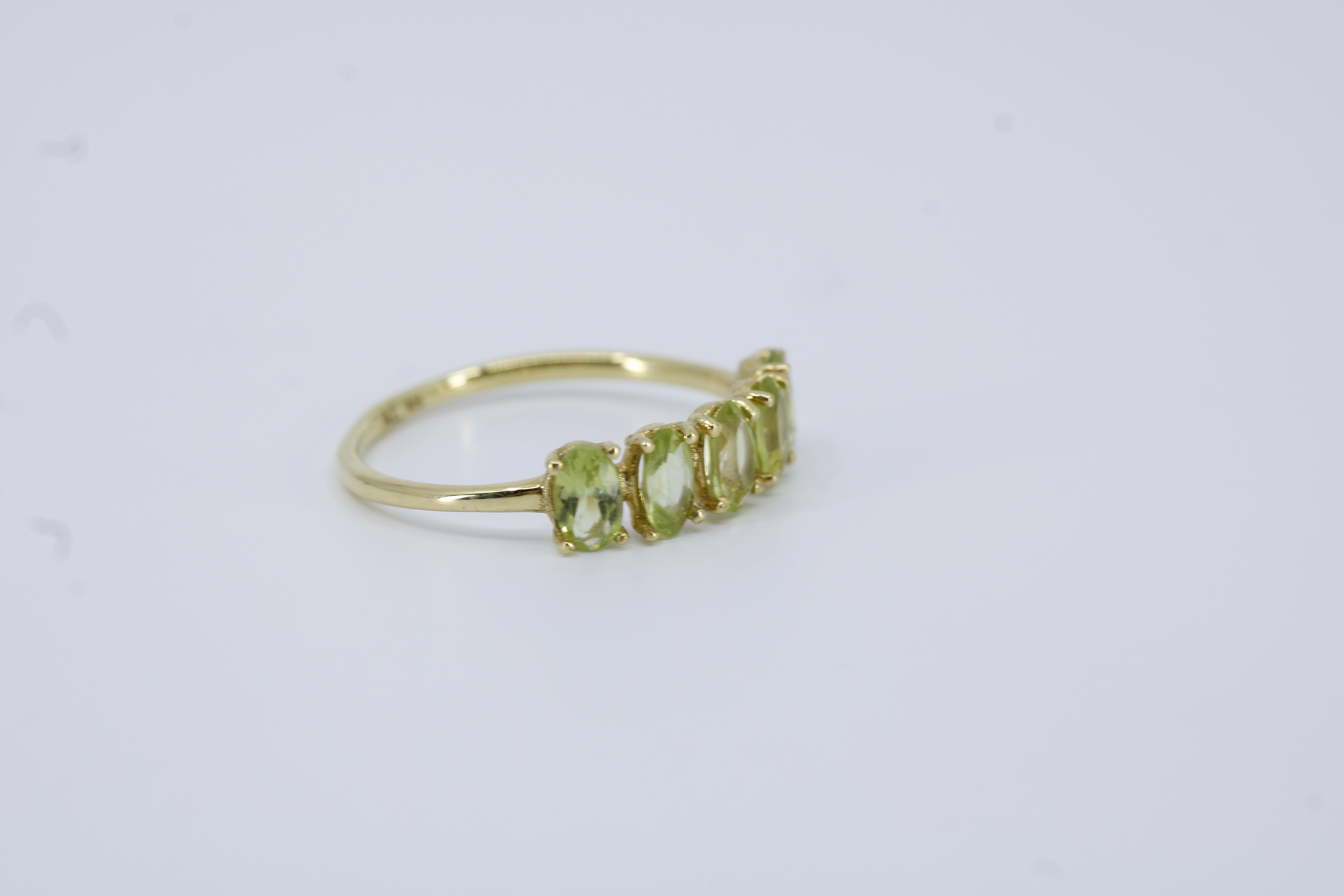 High Line Peridot Bar Ring