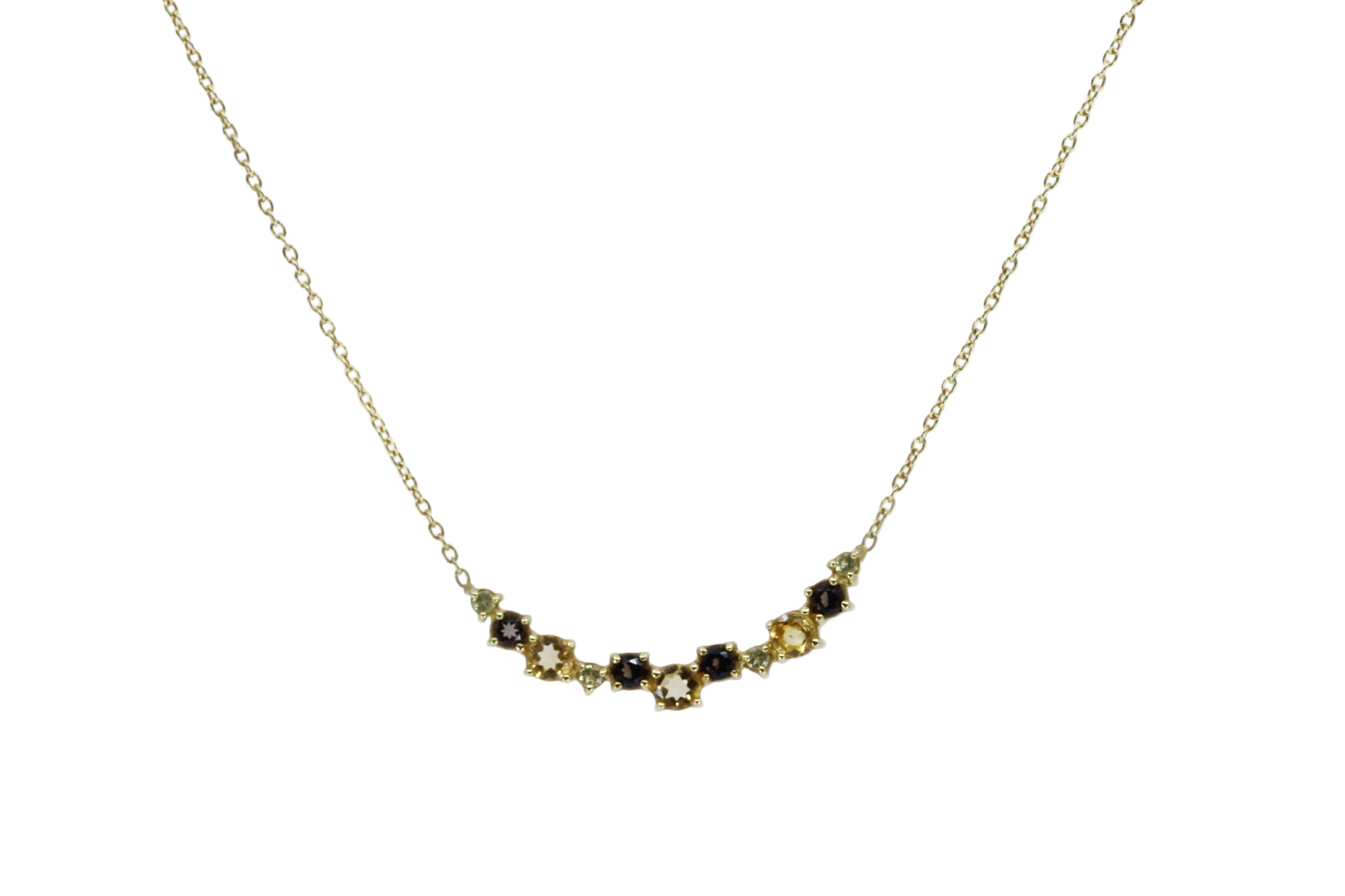 AURORA Gemstone Station Necklace