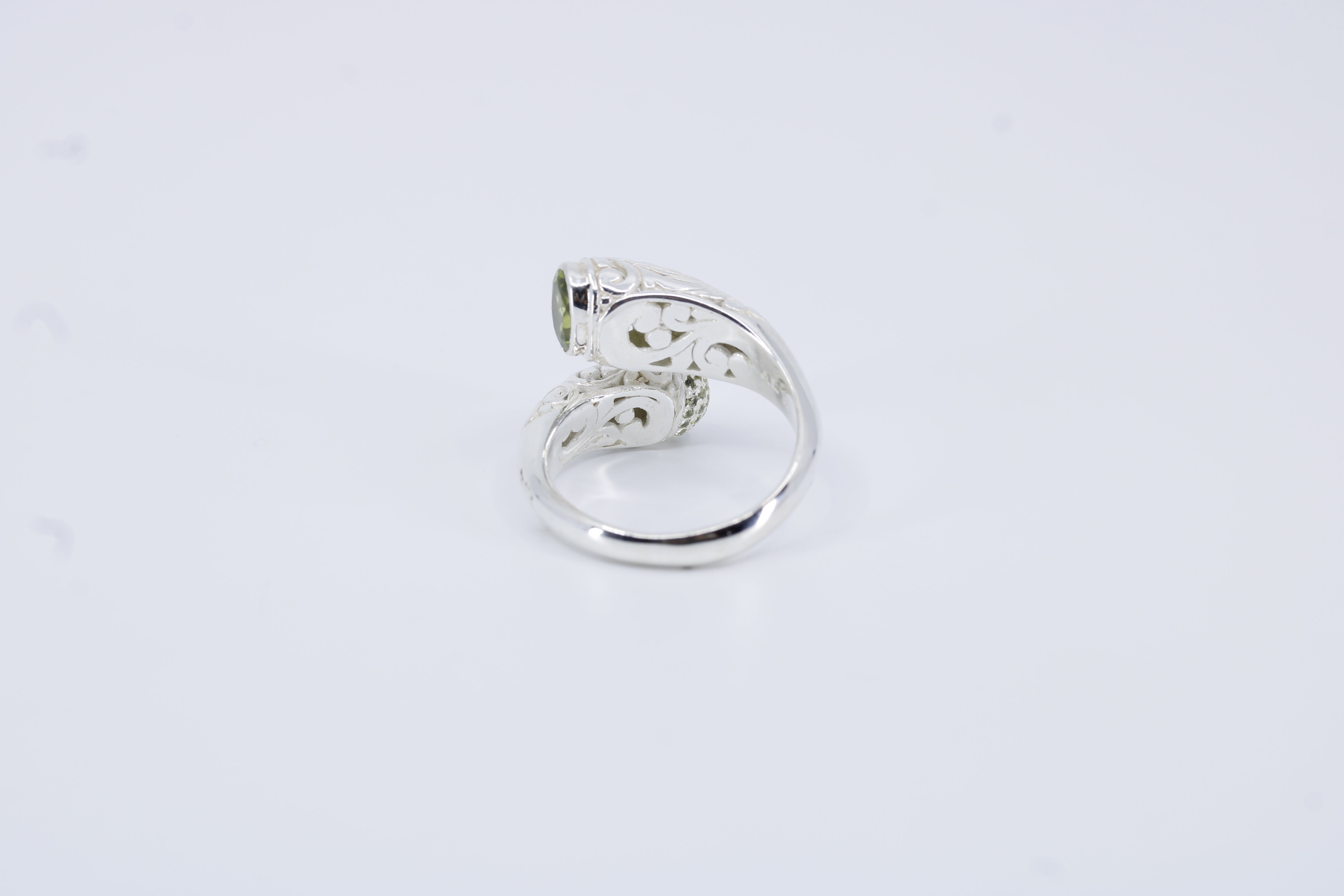 Casa Bali Peridot Bypass Ring