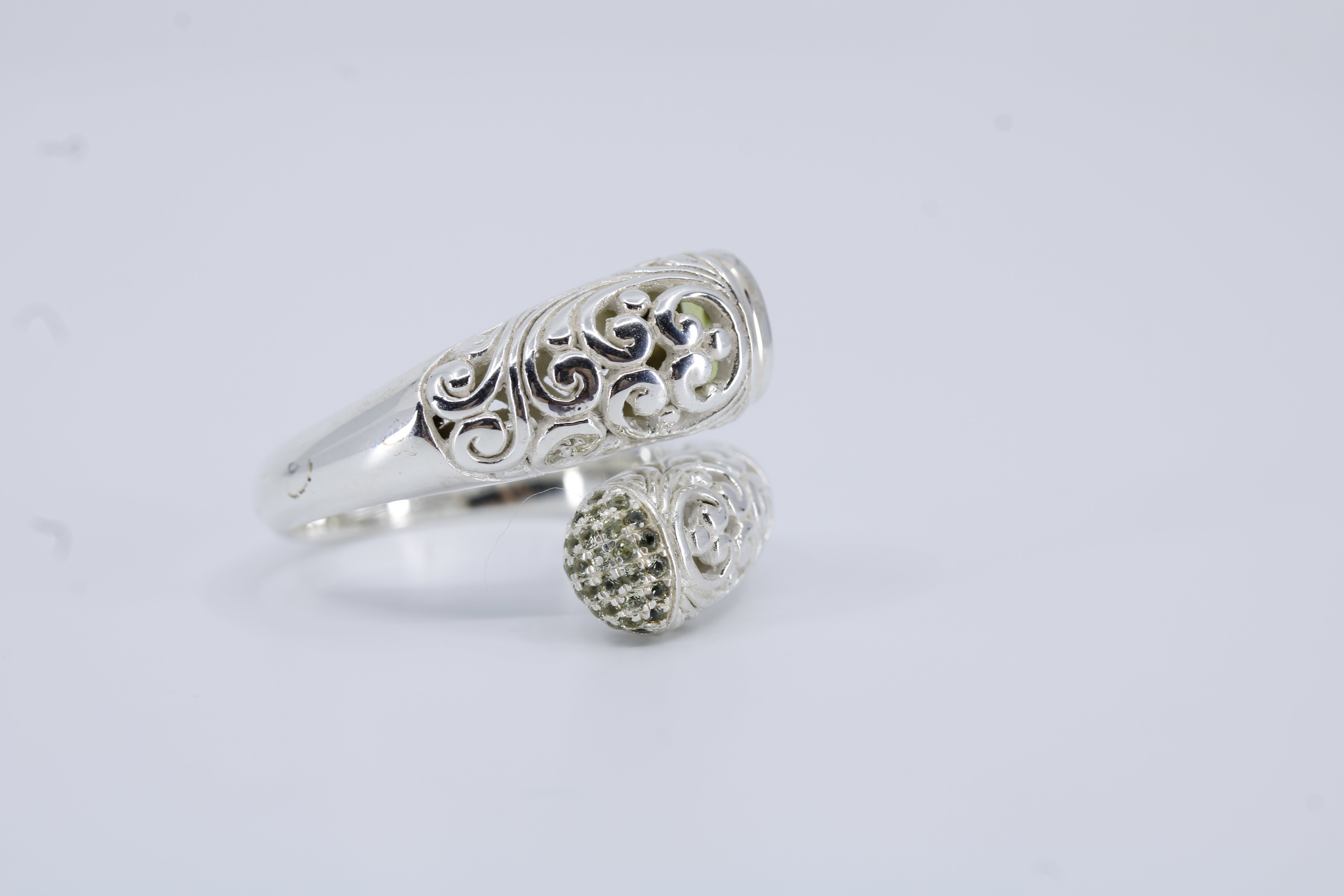 Casa Bali Peridot Bypass Ring