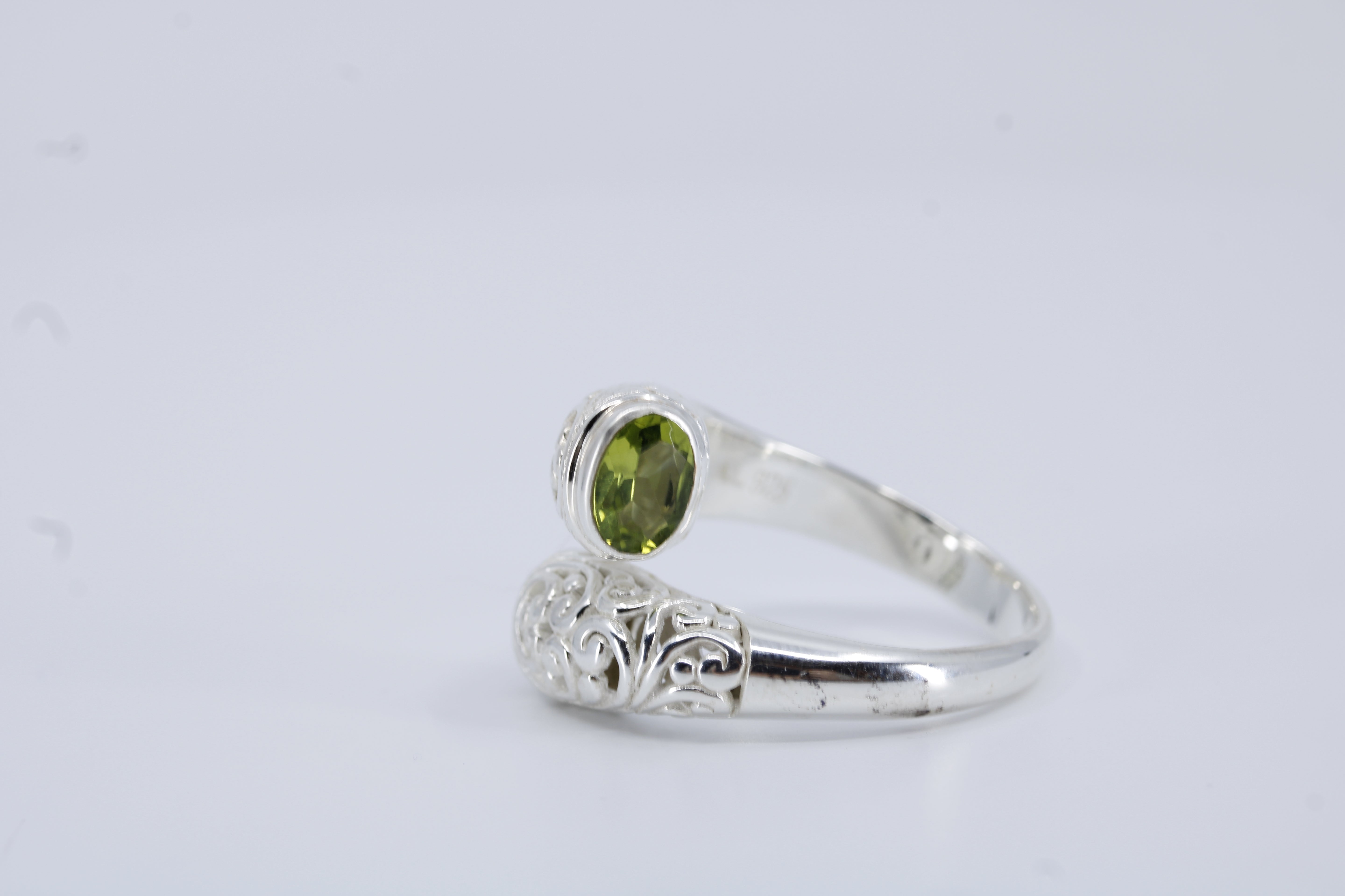 Casa Bali Peridot Bypass Ring