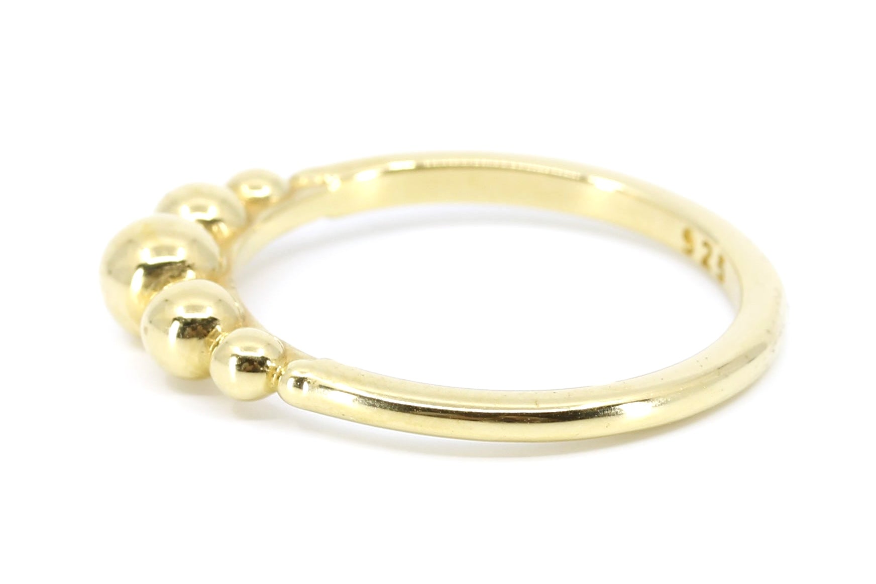 ASCENT 18K Gold Vermeil Beaded Band Ring