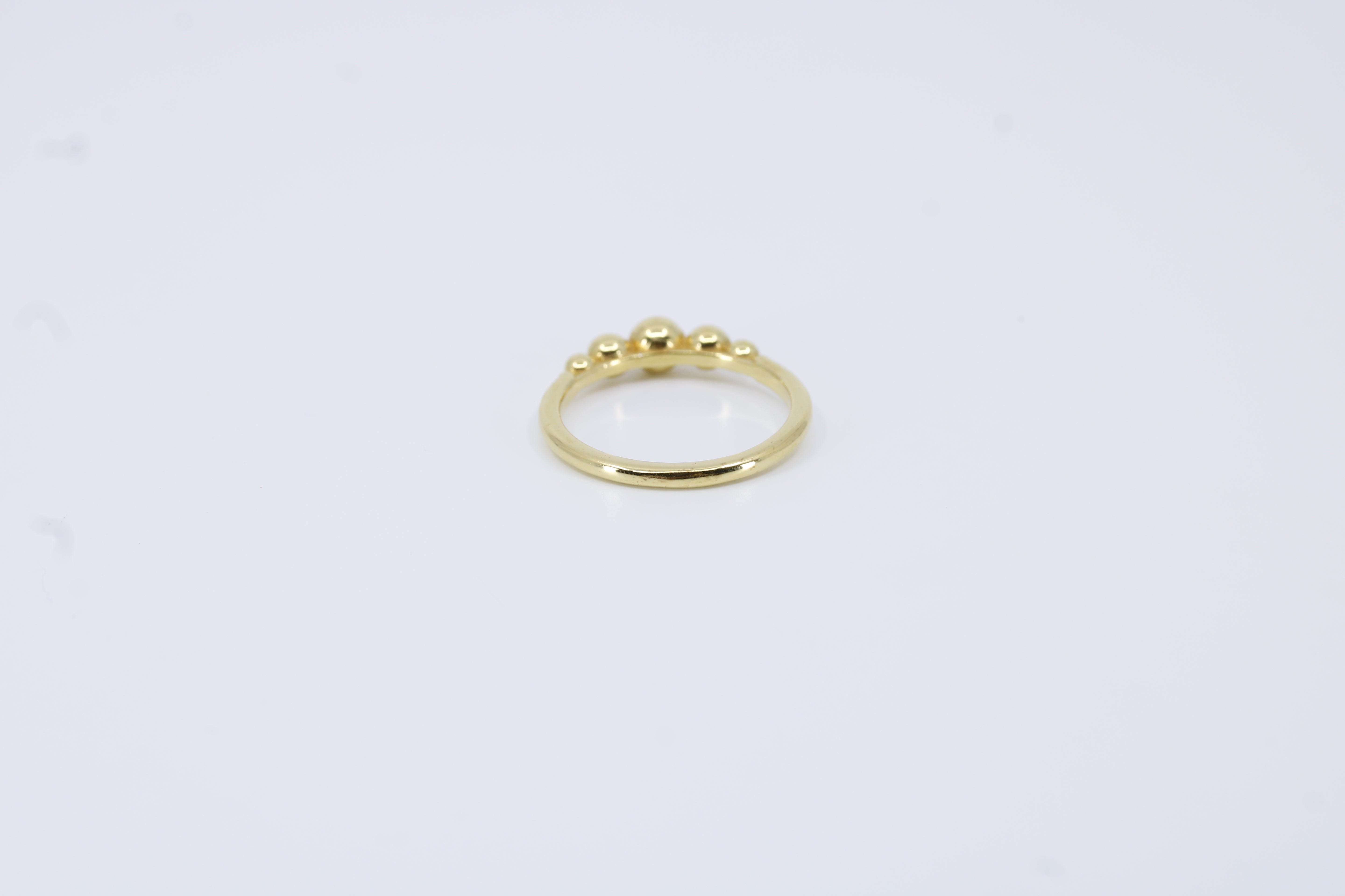 Linea 18K Gold Vermeil Beaded Band Ring