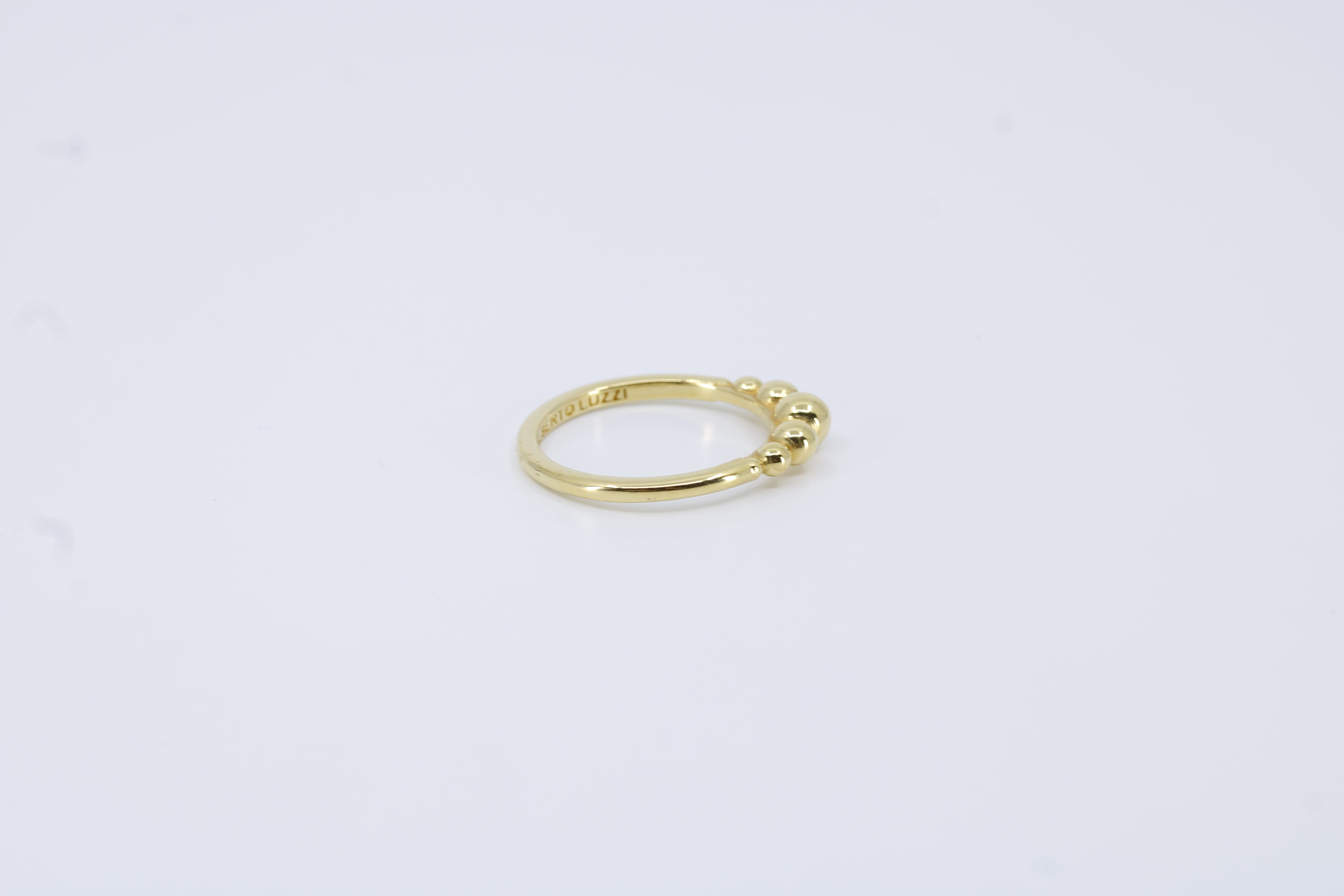 Linea 18K Gold Vermeil Beaded Band Ring