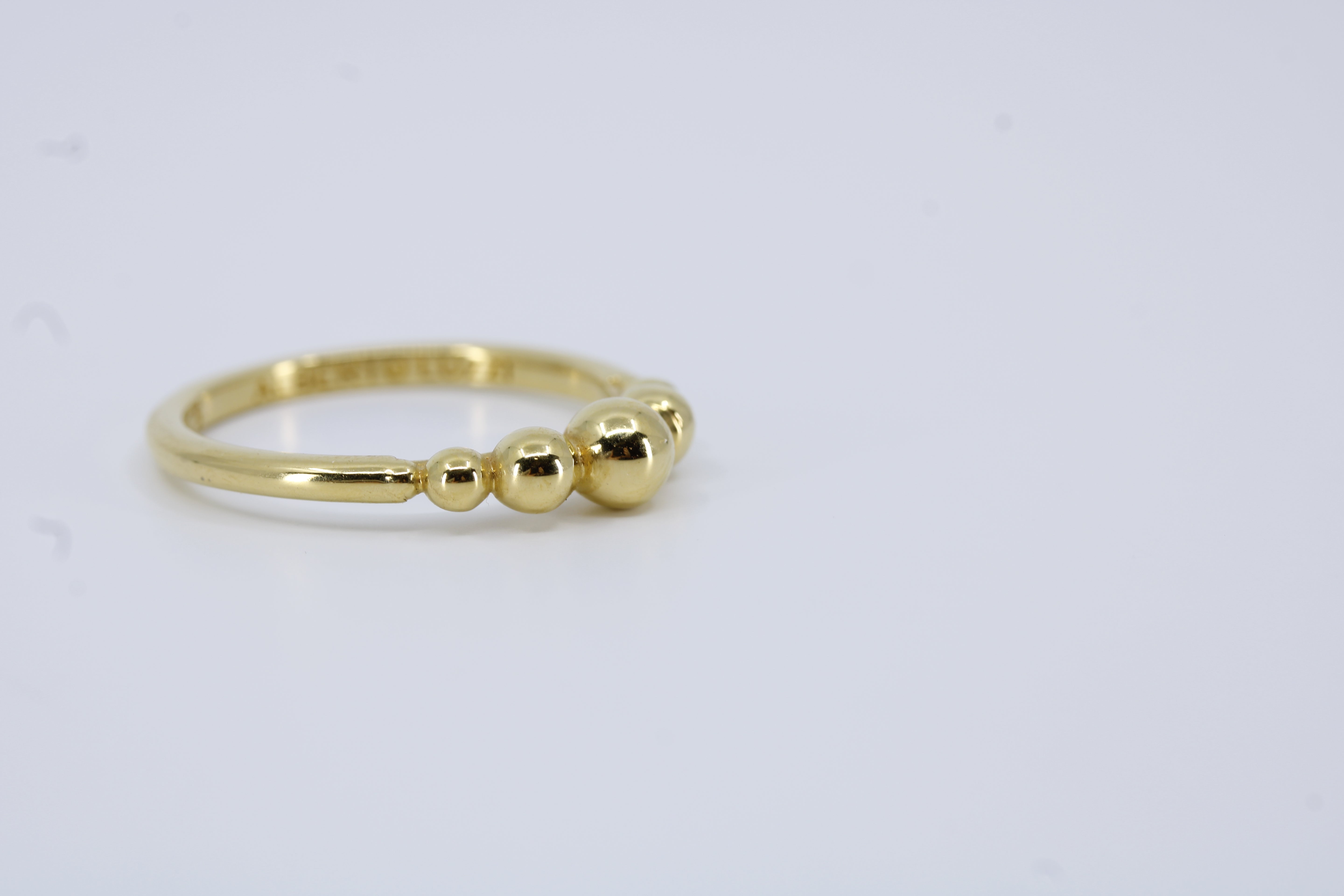 Linea 18K Gold Vermeil Beaded Band Ring