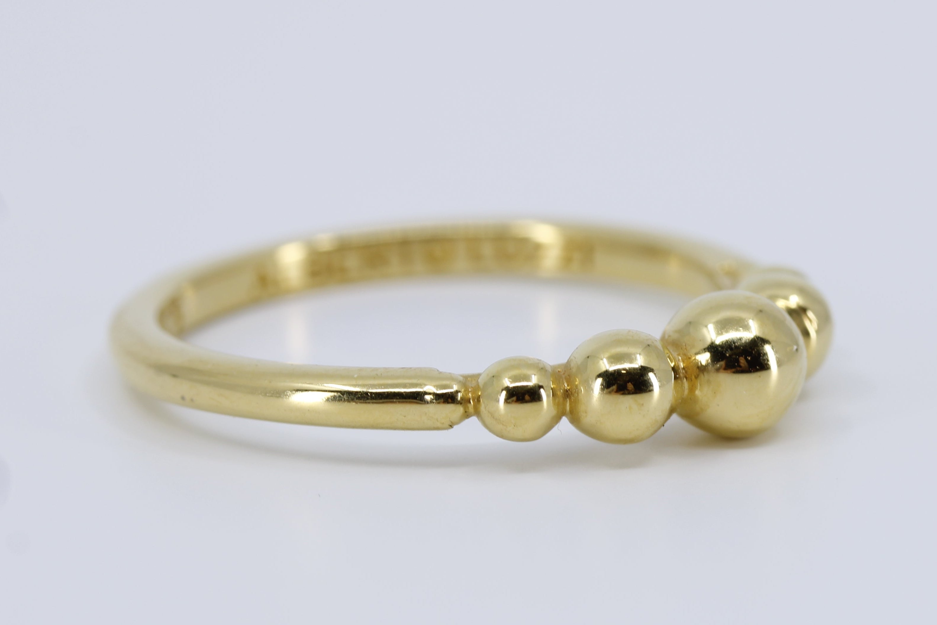 ASCENT 18K Gold Vermeil Beaded Band Ring