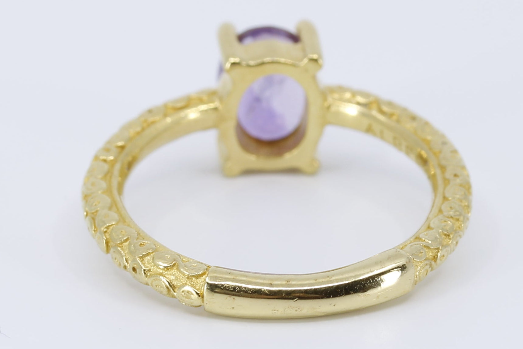 AURORA Solitaire Ring with Amethyst
