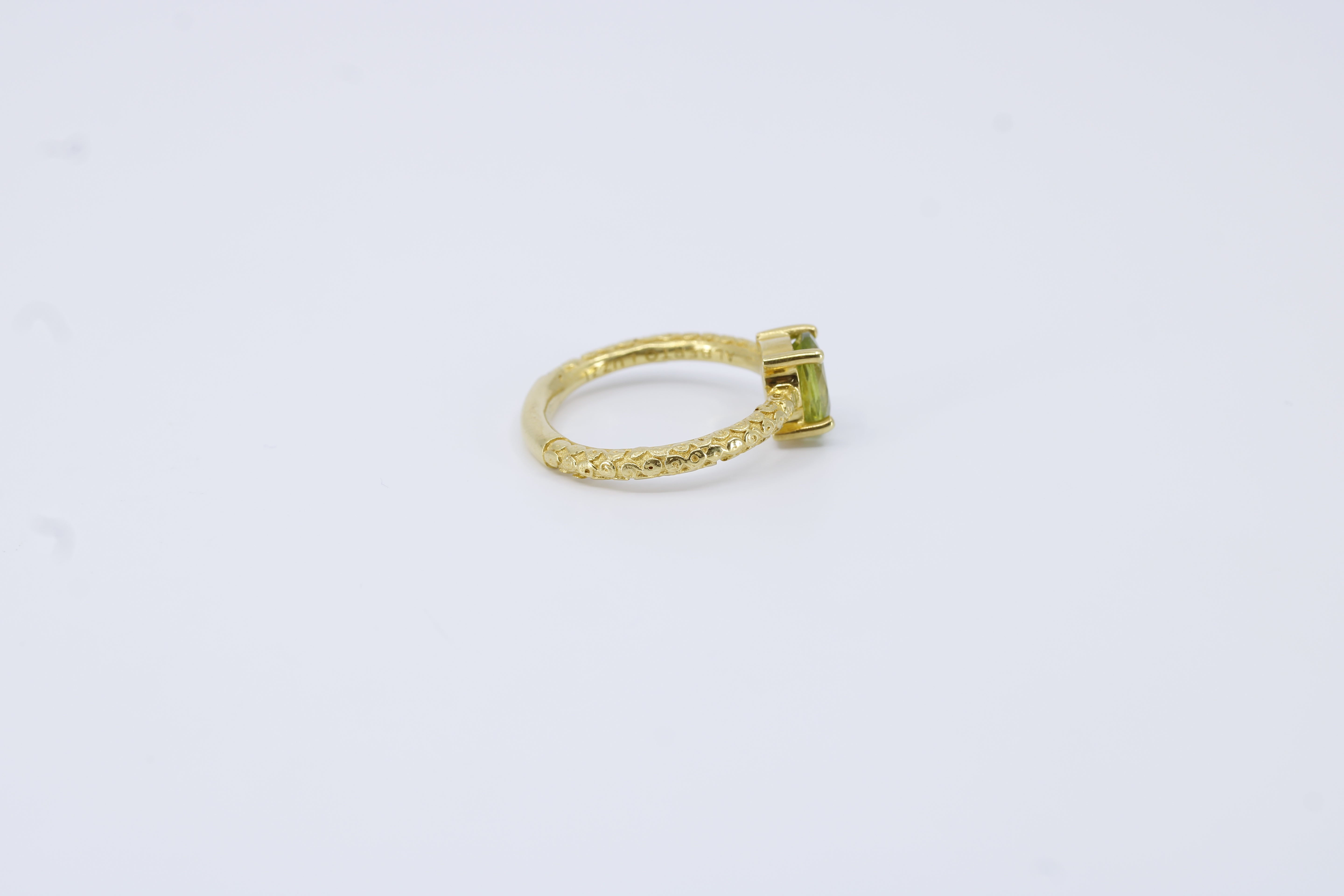 Il Gattopardo Solitaire Ring with Green Amethyst