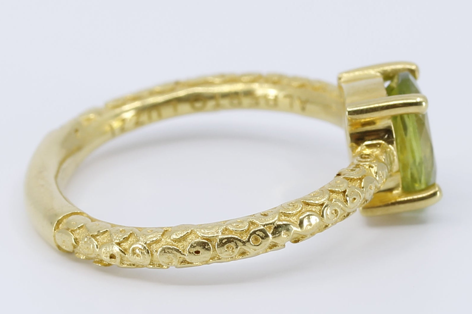 Il Gattopardo Solitaire Ring with Green Amethyst