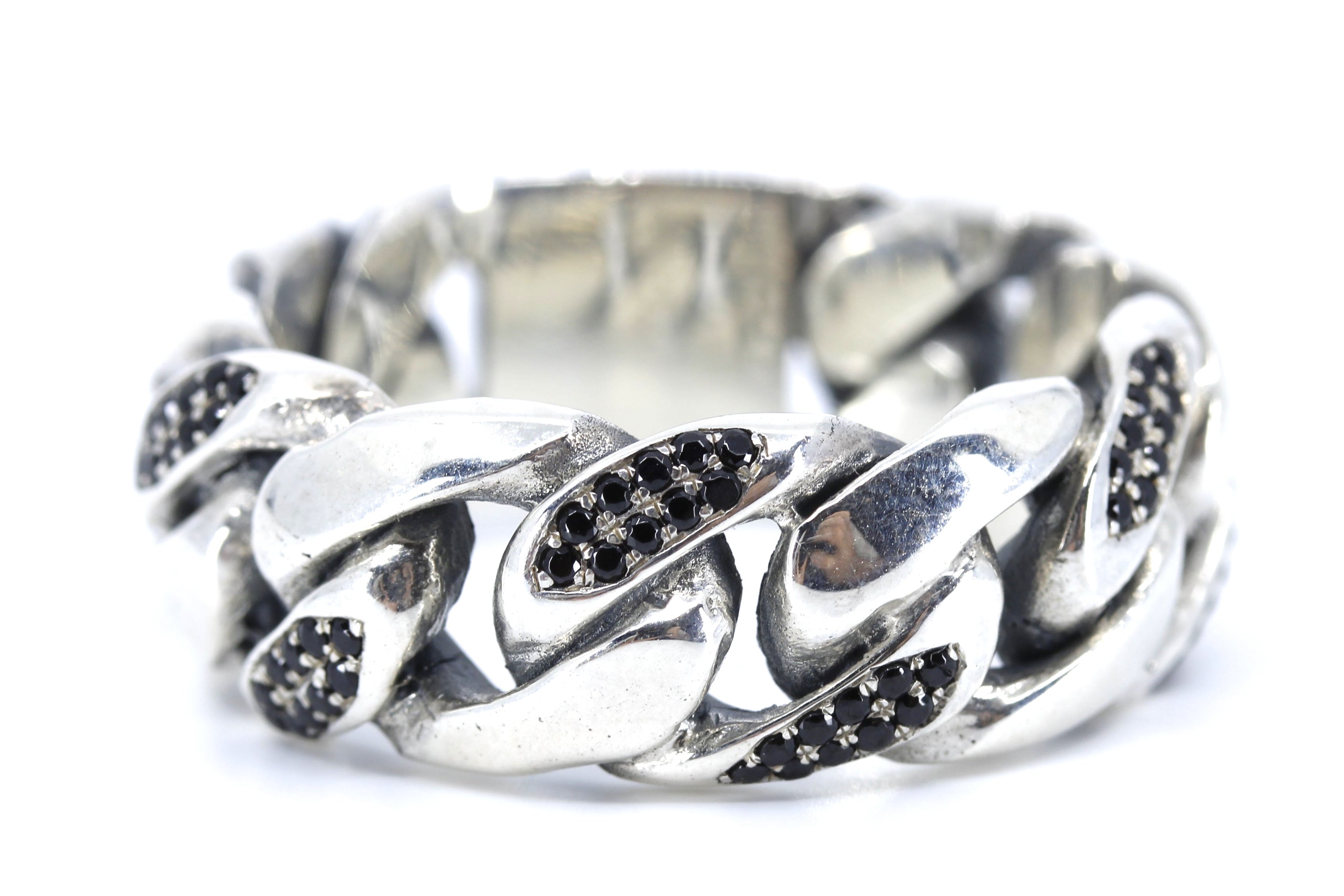 SAAR Black Spinel Curb Chain Ring