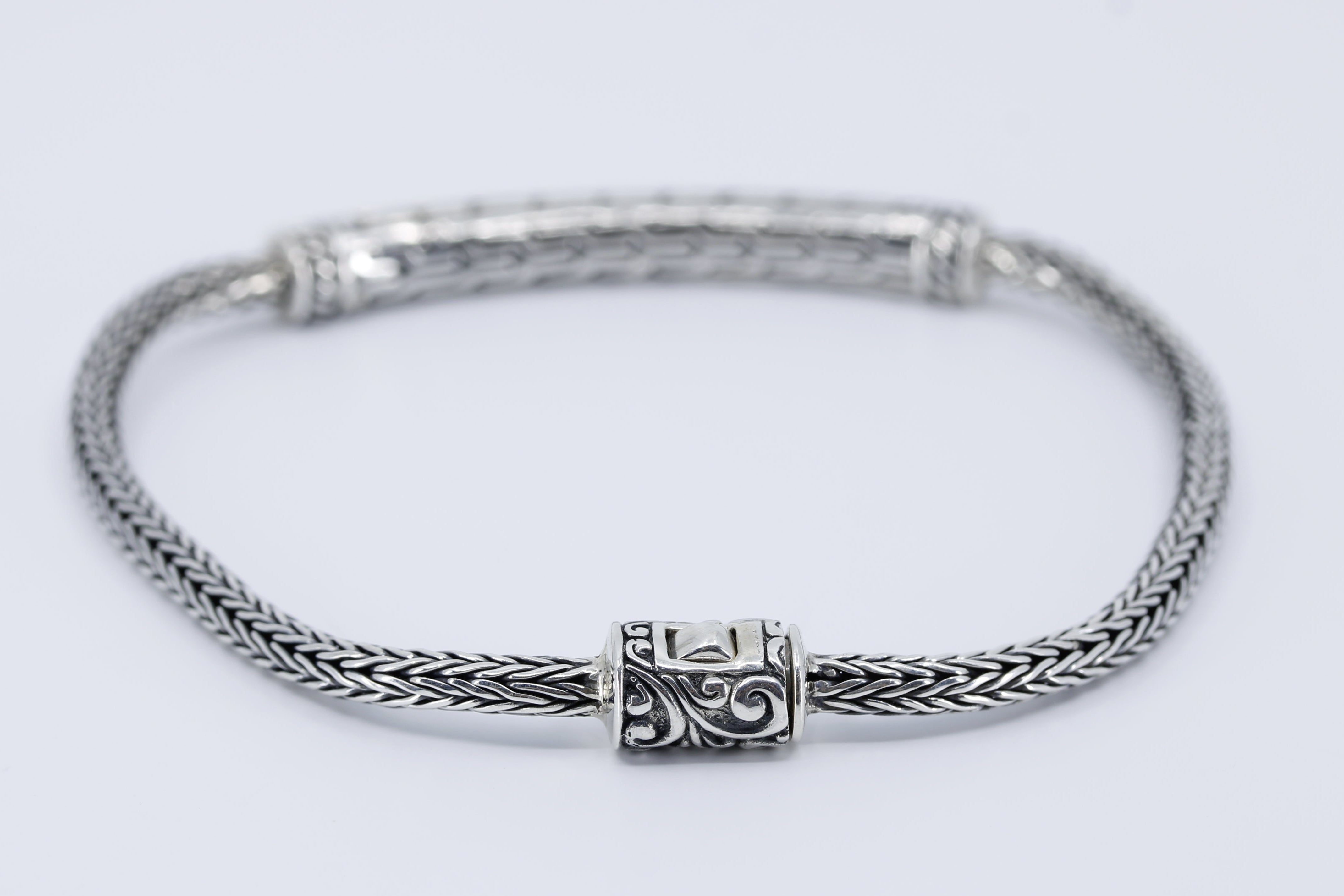 SREYA Woven Station Bracelet with 18K Gold Detail