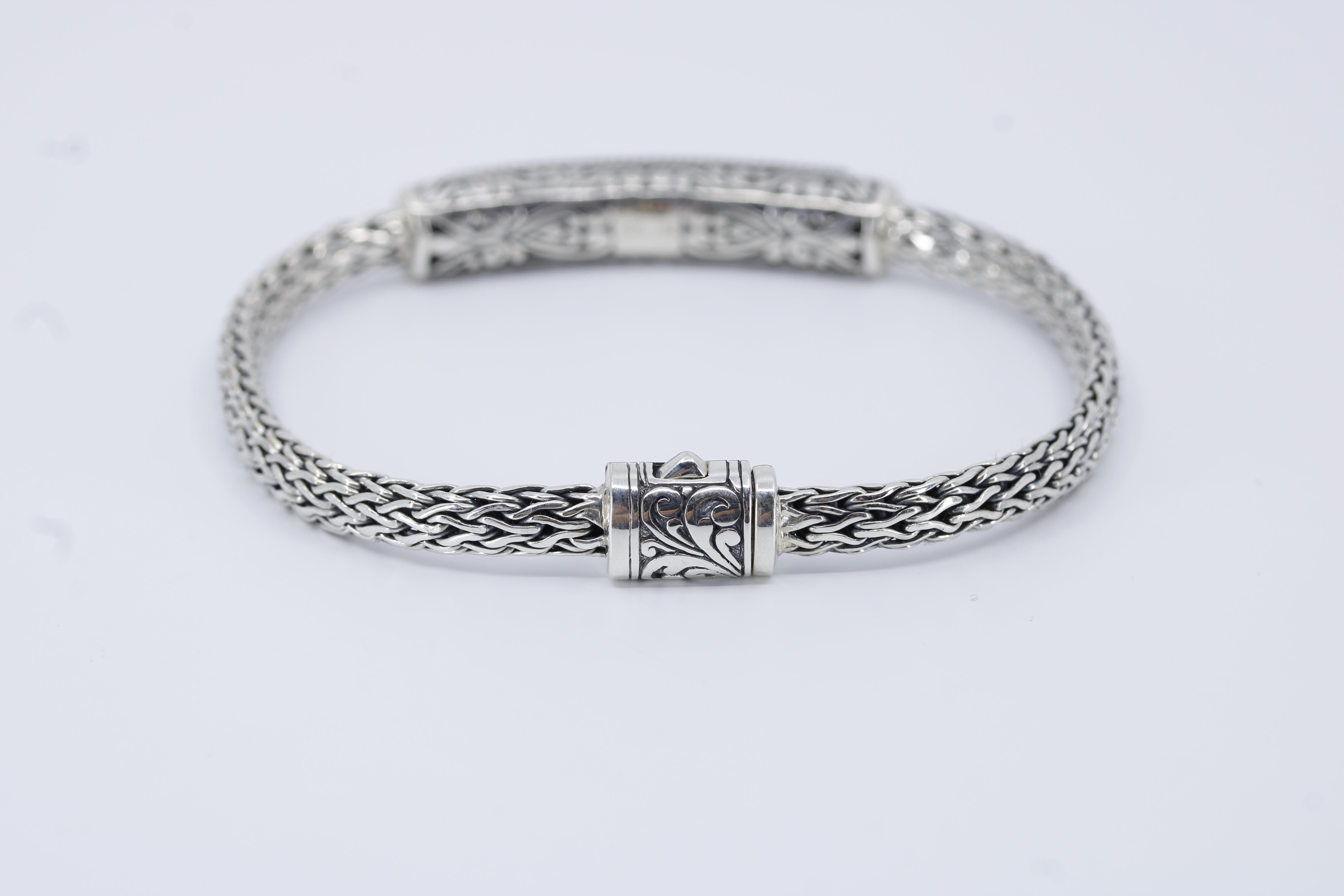 Casa Bali Hammered Station Bracelet with 18K Gold
