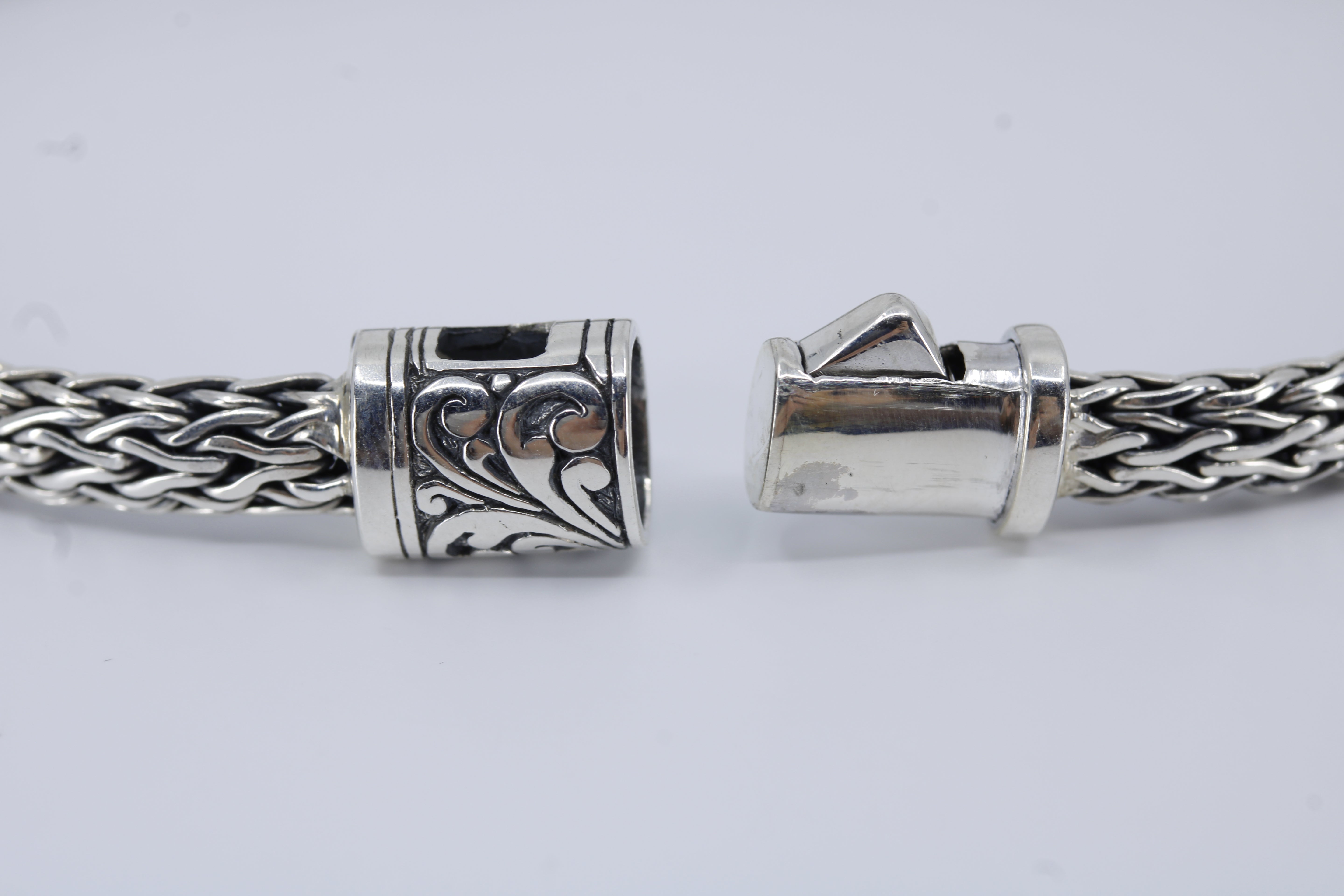 Casa Bali Hammered Station Bracelet with 18K Gold