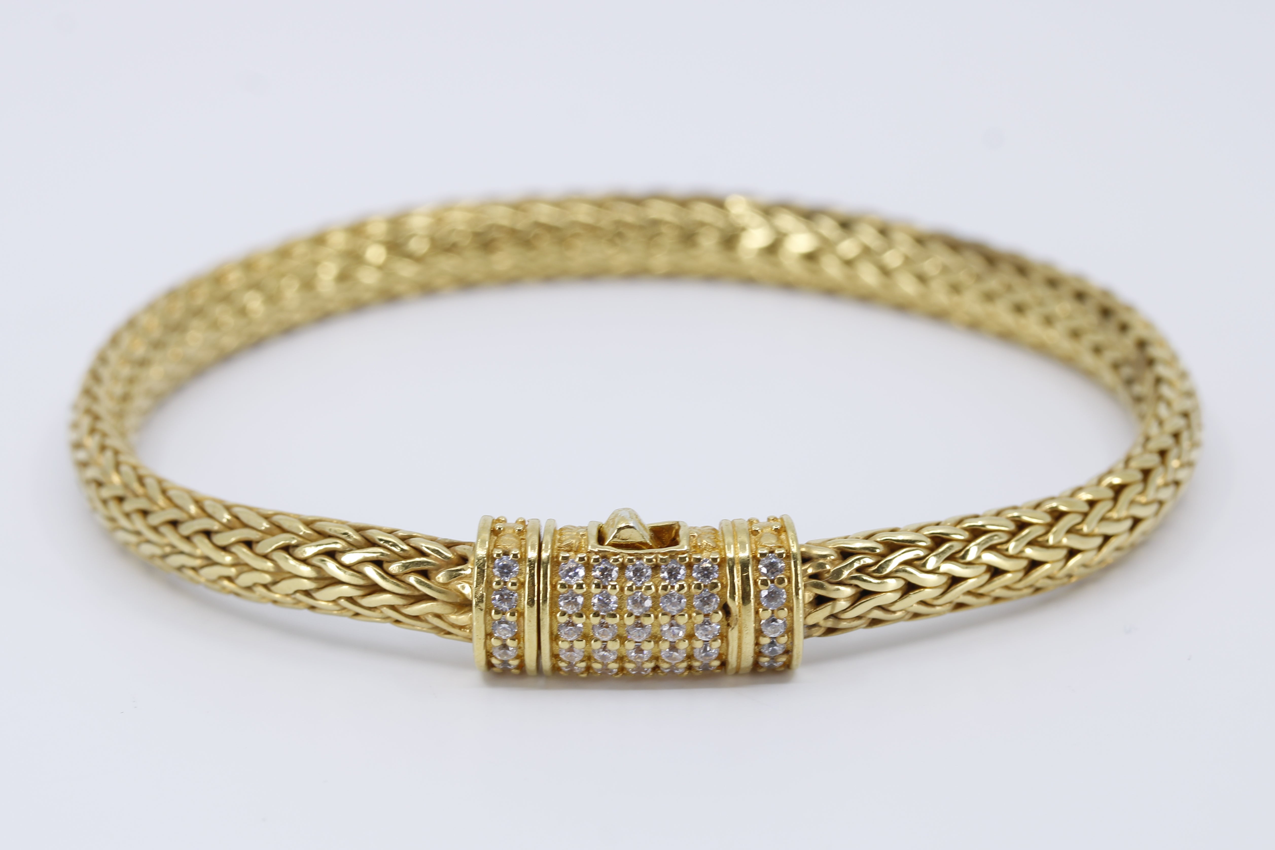 DALILA Spiga Bracelet with Pavé Lock
