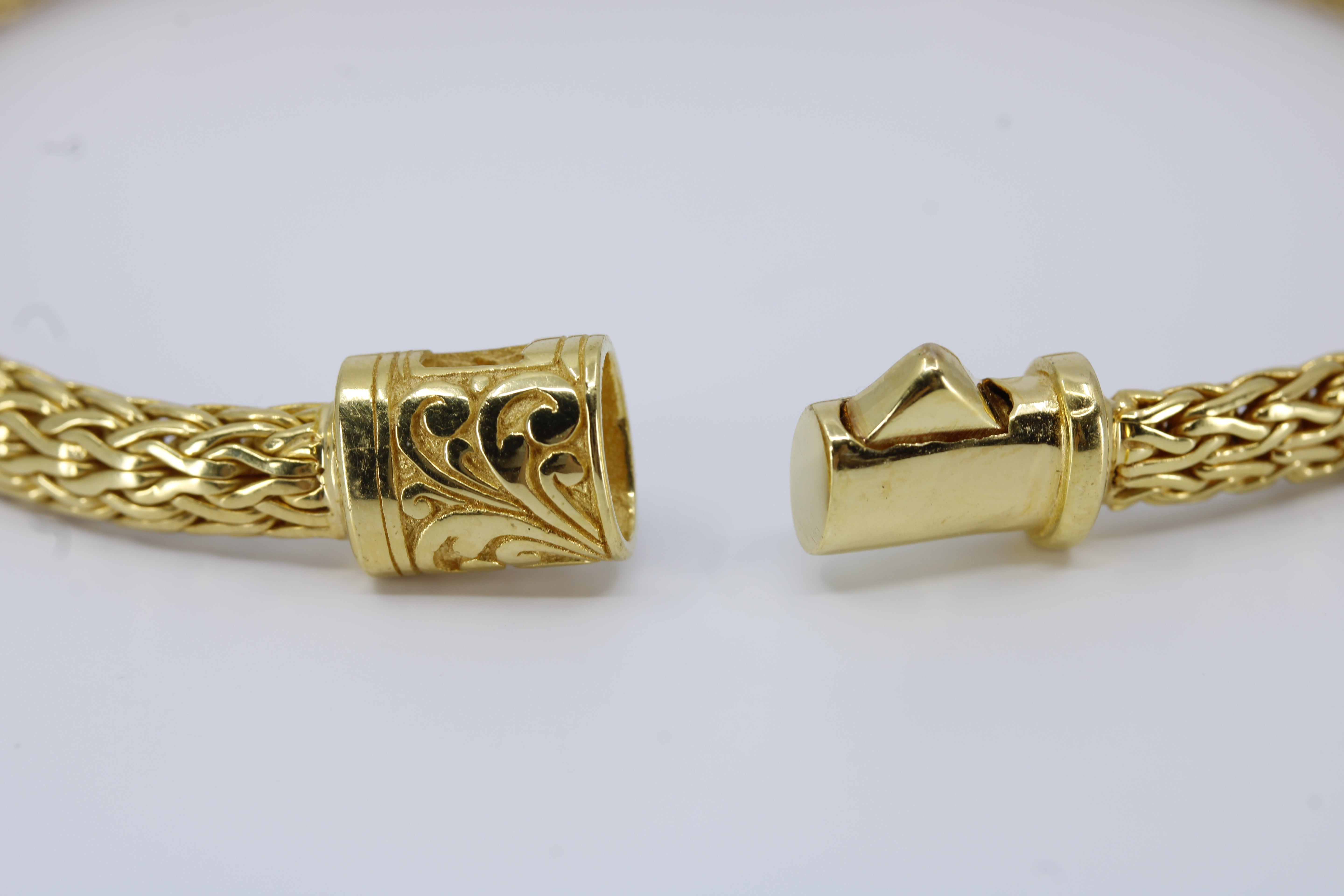 Casa Bali 18K Gold Vermeil Classic Carved Station Bracelet