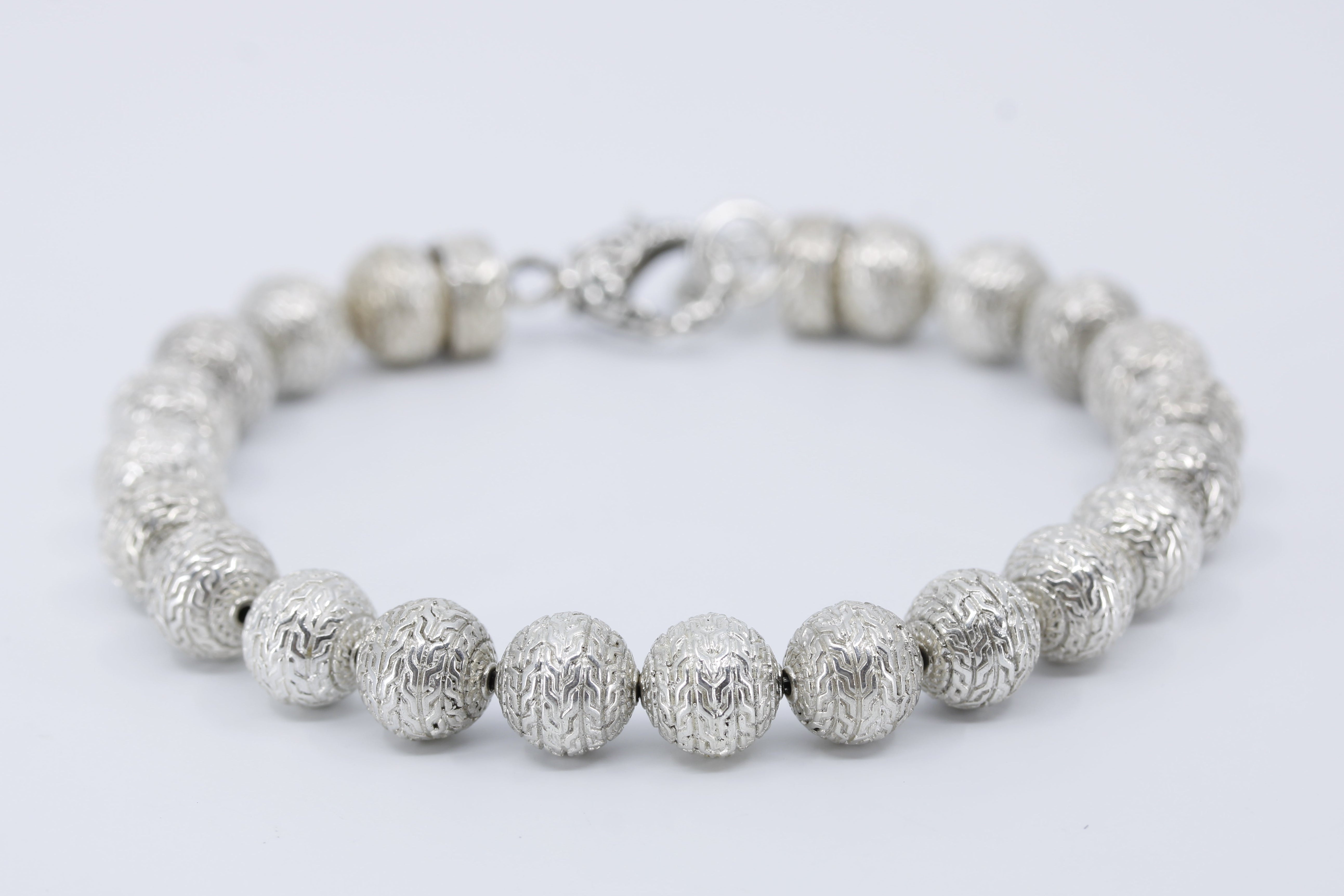 BOND Etched Silver Bracelet