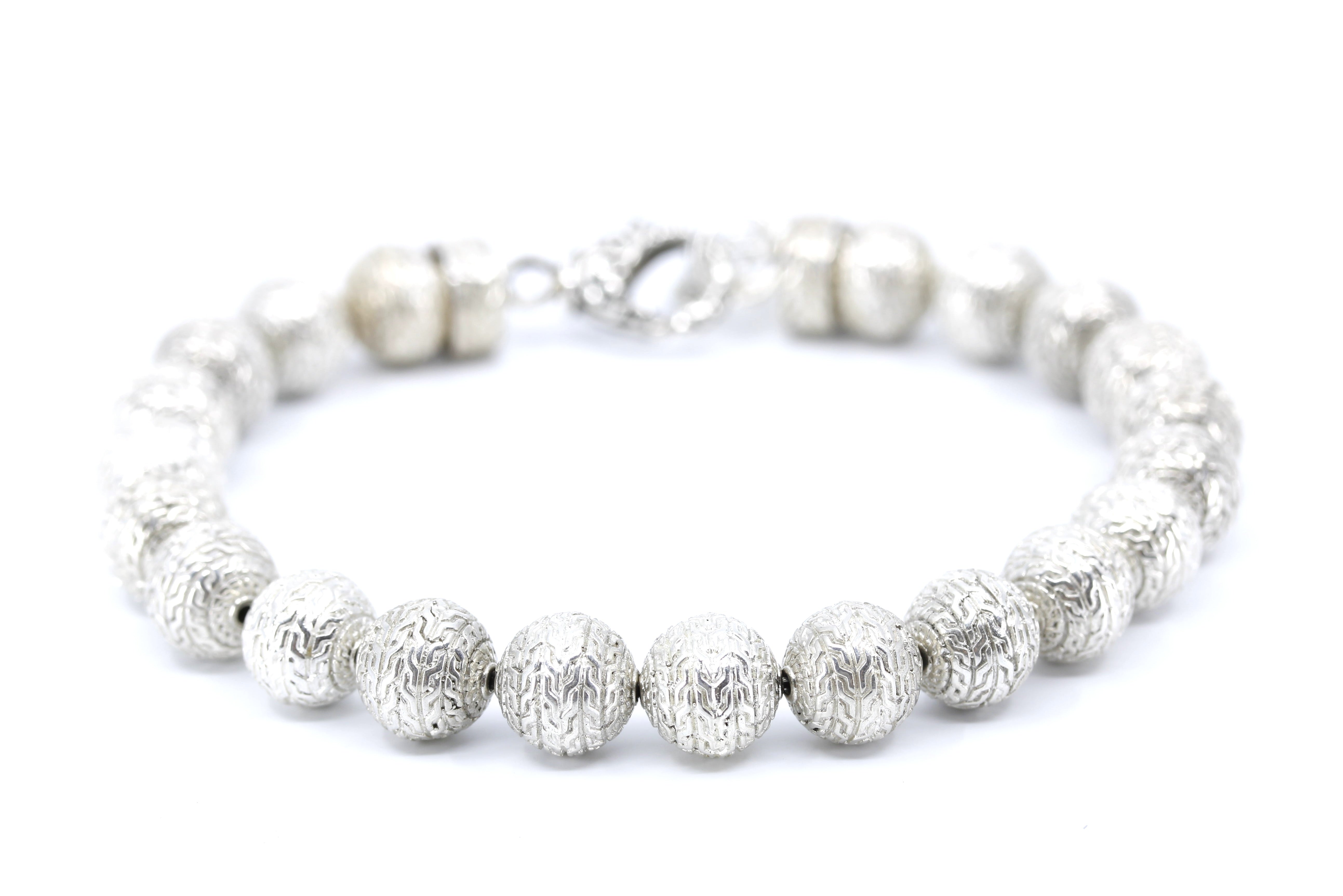BOND Etched Silver Bracelet
