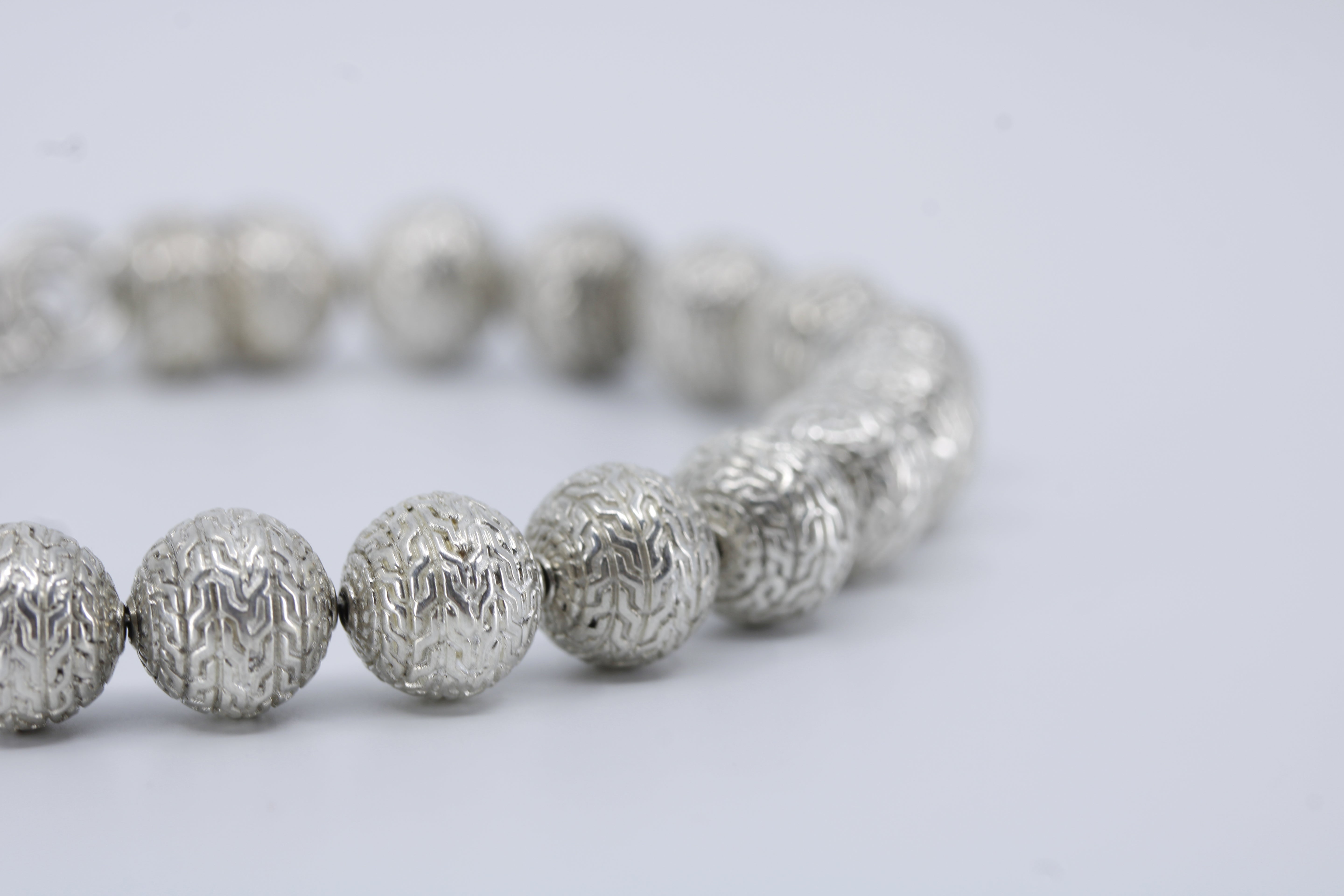 Monaco Etched Silver Bracelet