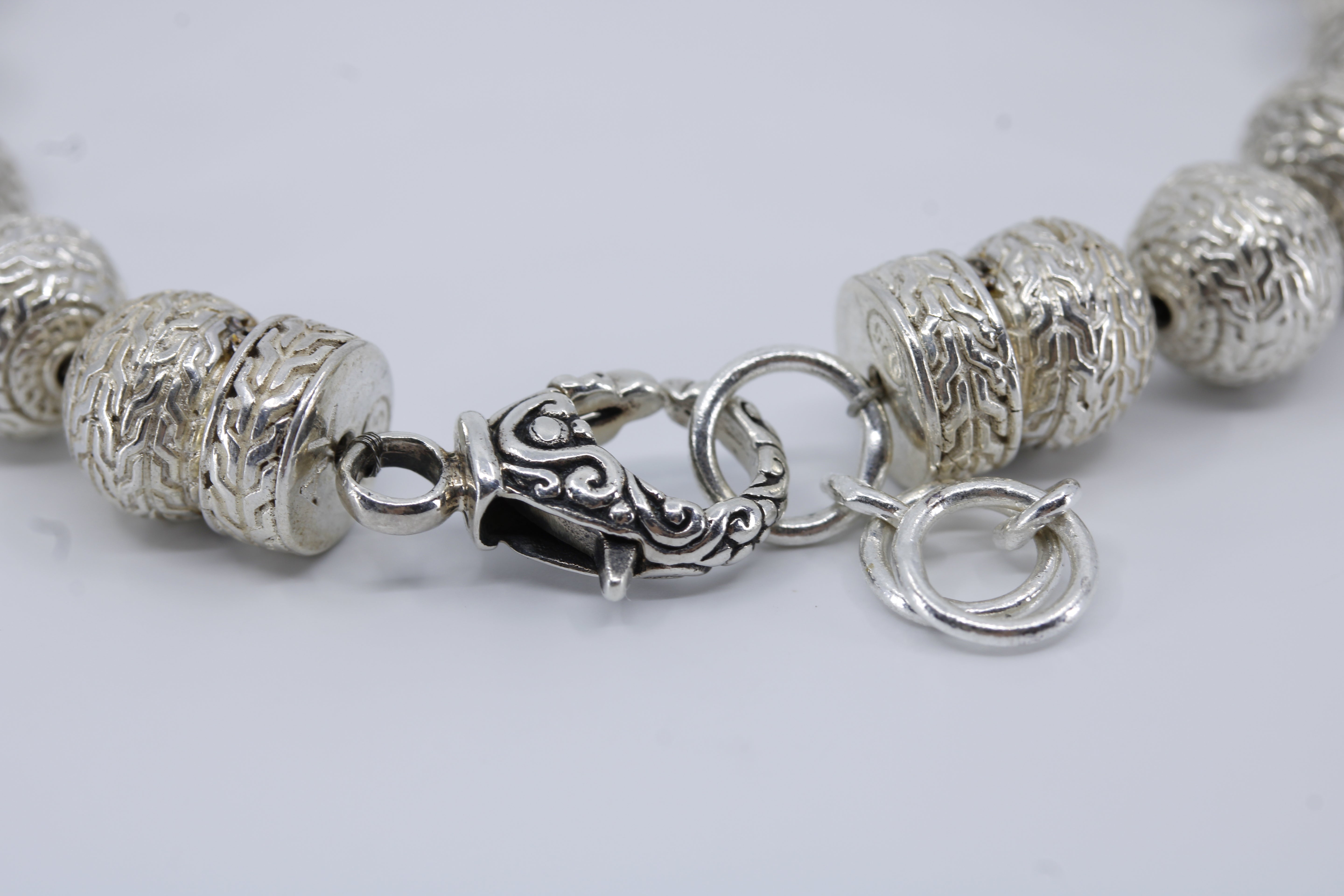Monaco Etched Silver Bracelet