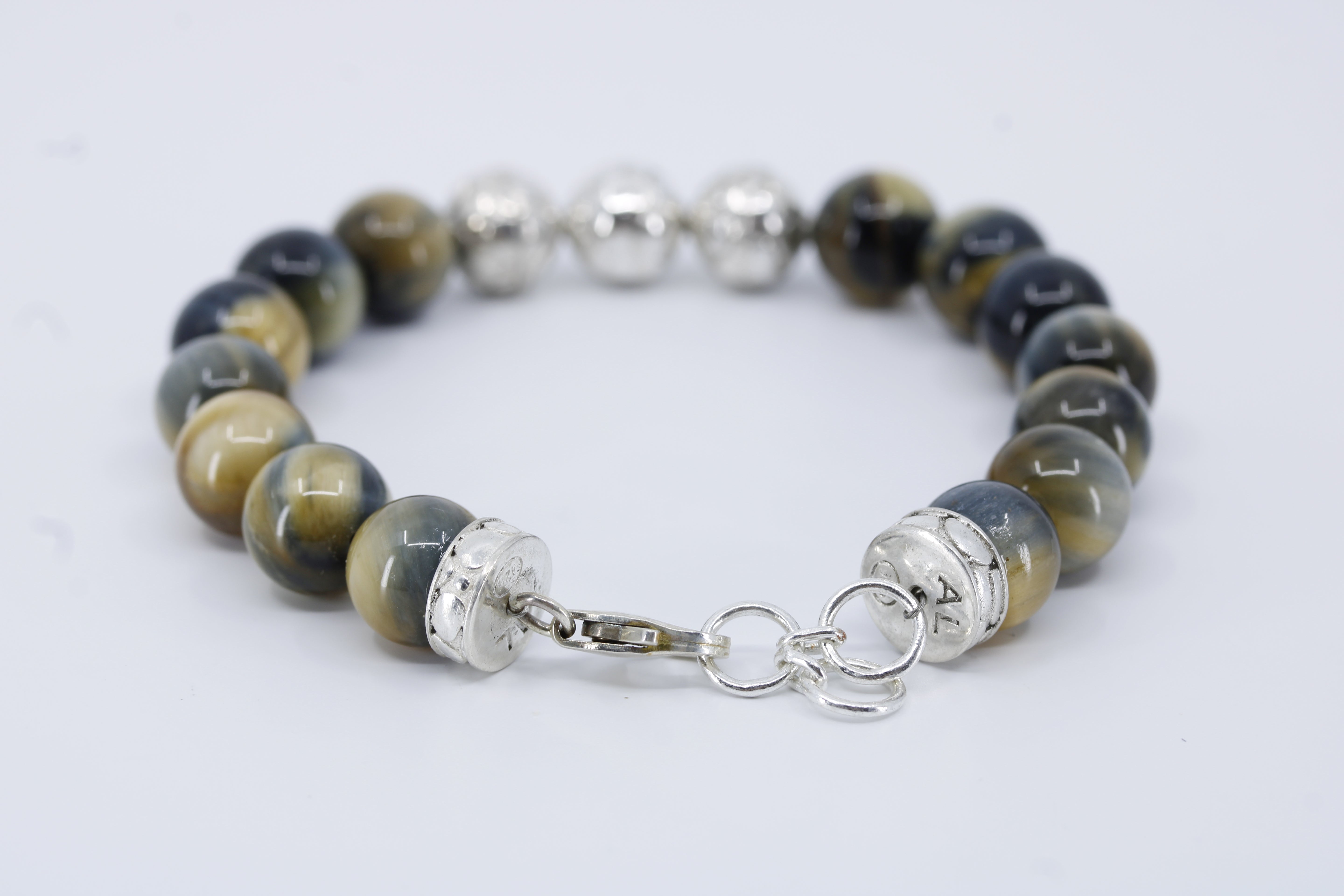 Monaco Tiger Eye Triple Lock Bracelet