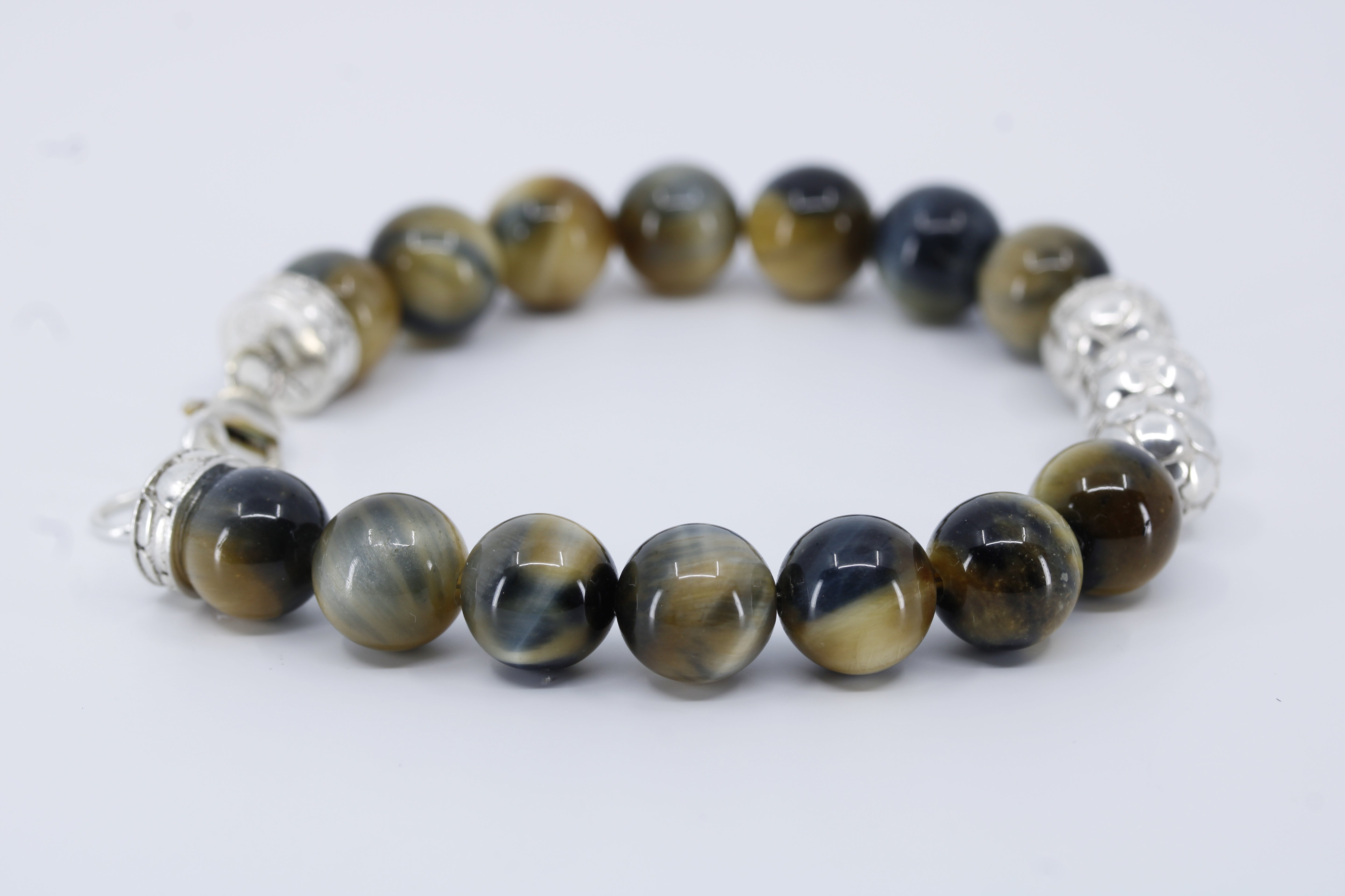 Monaco Tiger Eye Triple Lock Bracelet