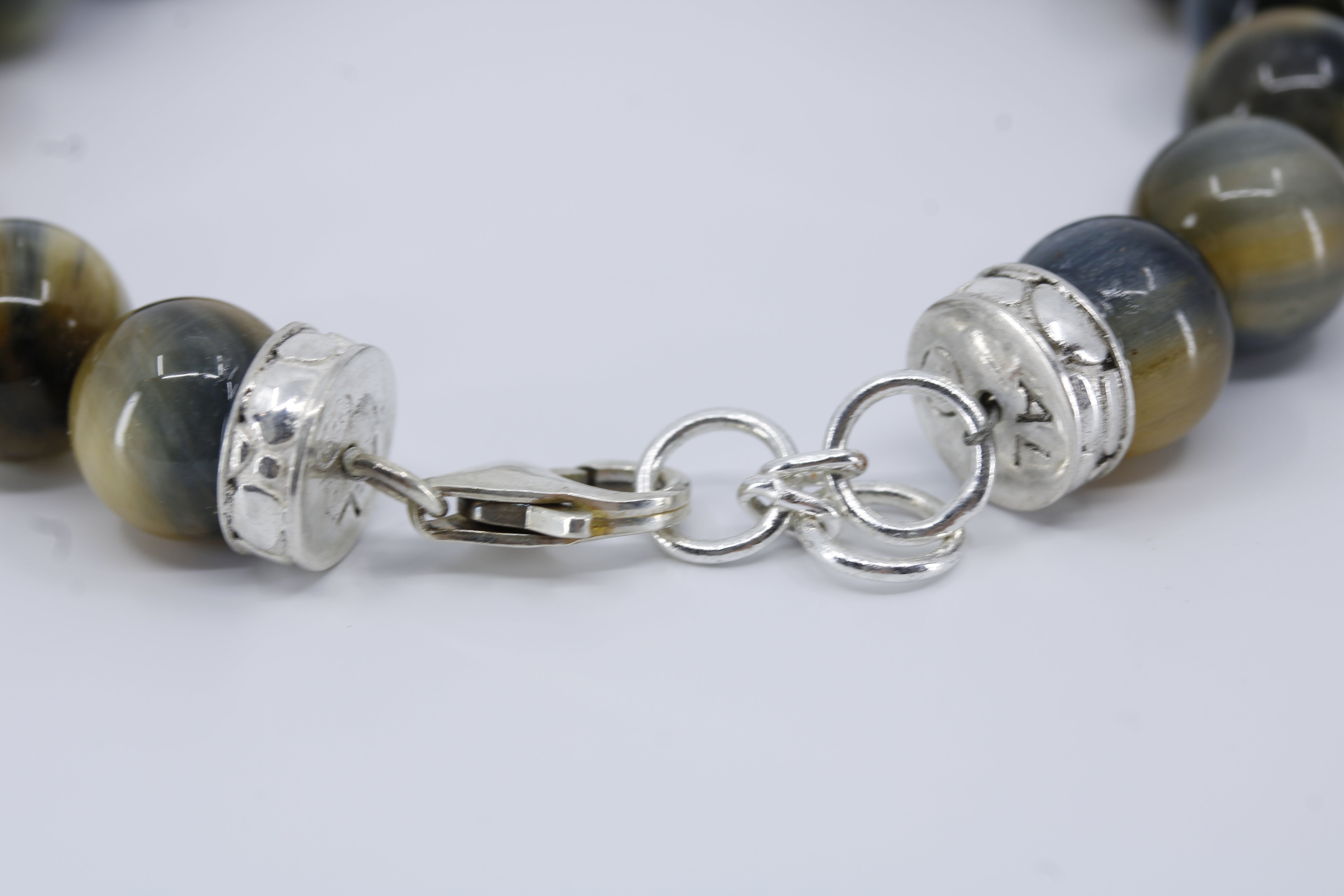 Monaco Tiger Eye Triple Lock Bracelet