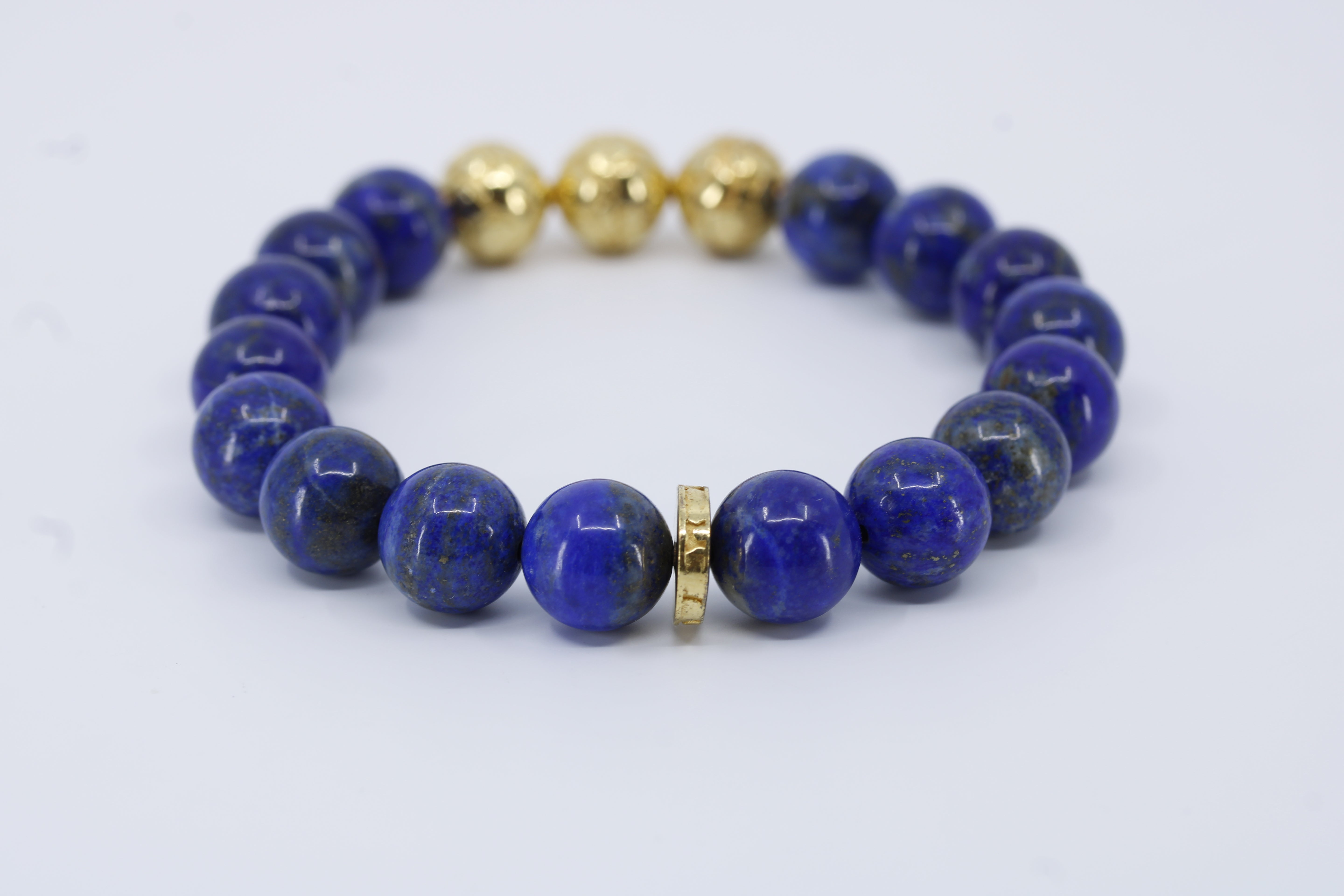 Monaco Lapis Triple Bracelet with 18K Gold Vermeil