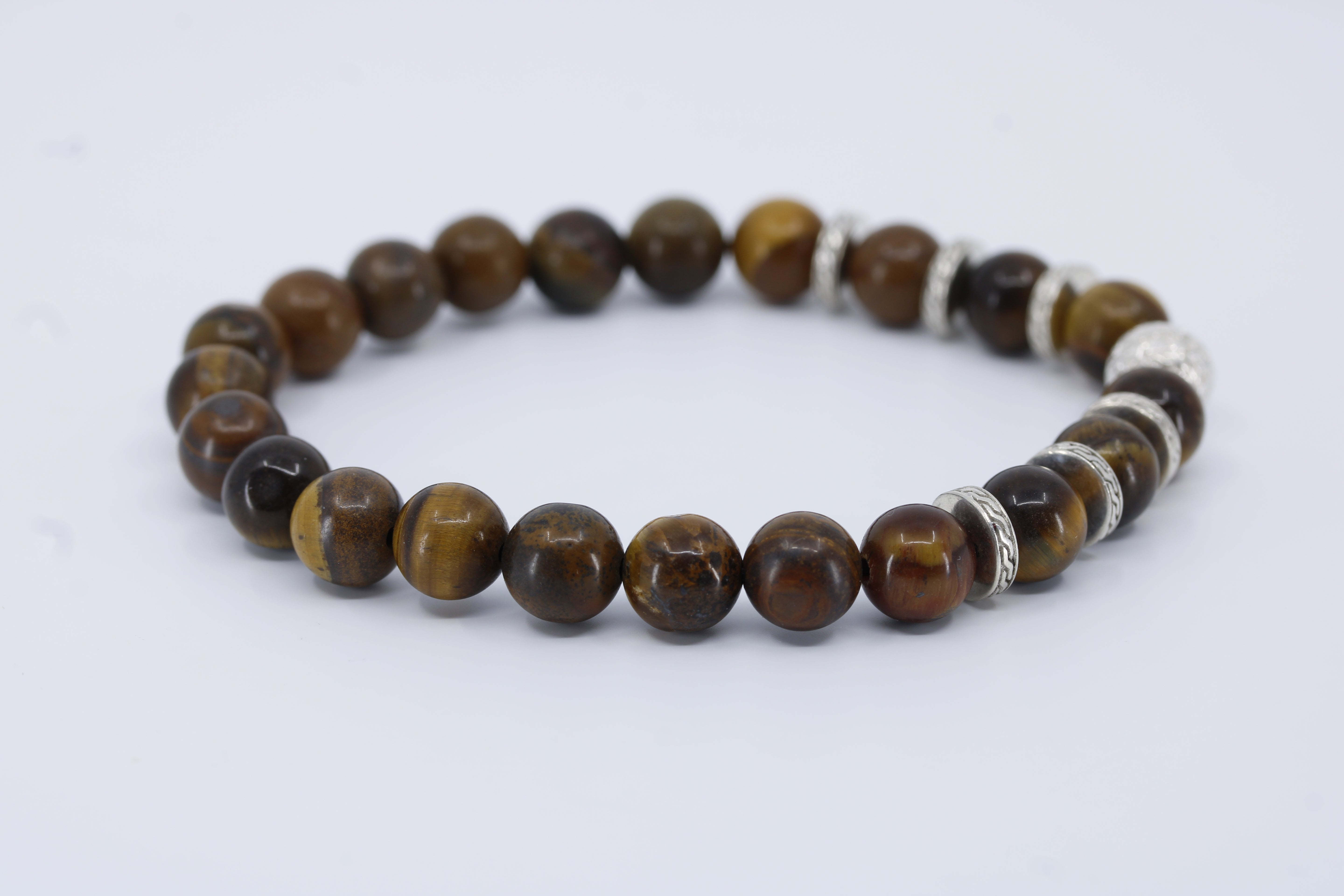 Monaco Tiger Eye Single Bracelet