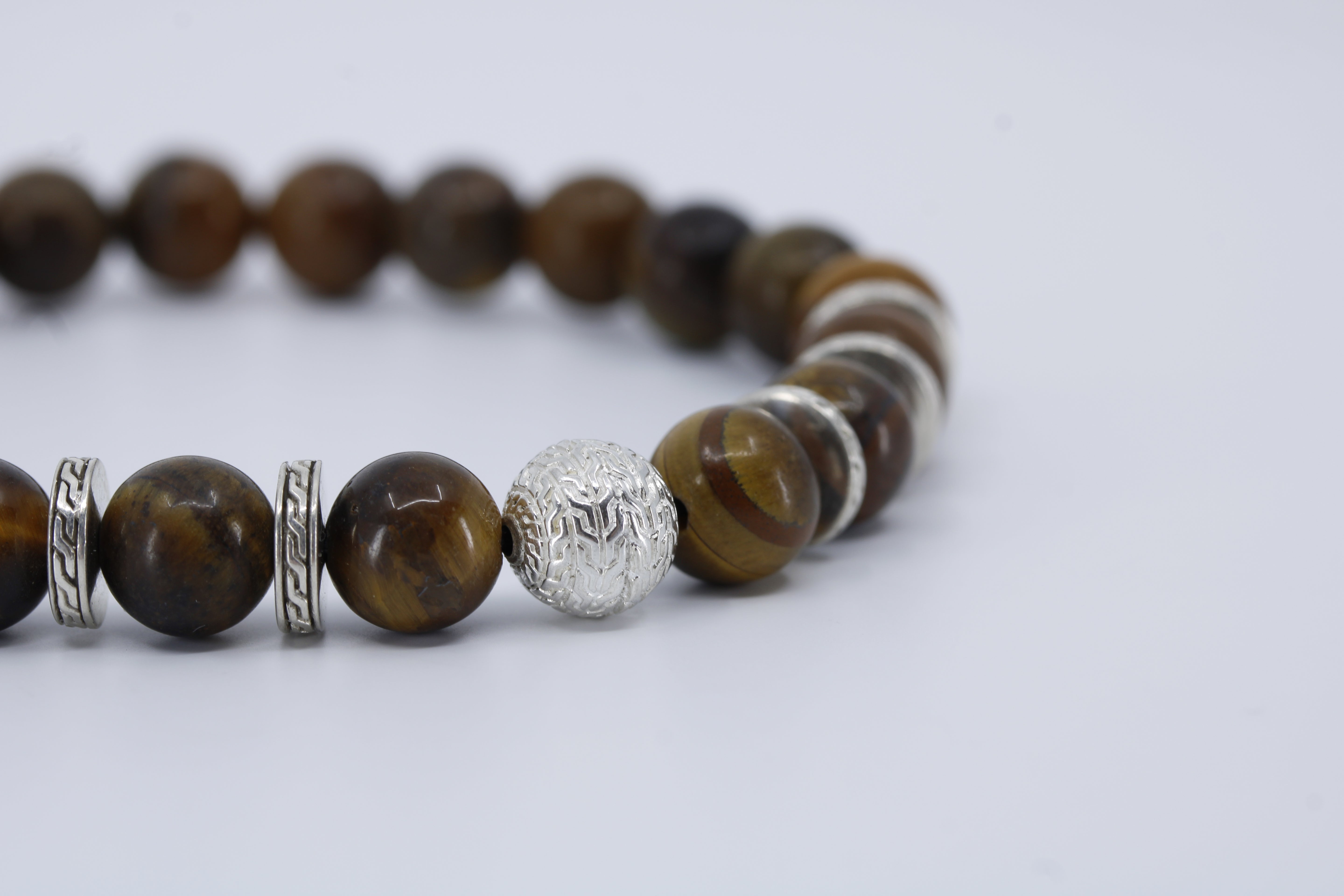 Monaco Tiger Eye Single Bracelet