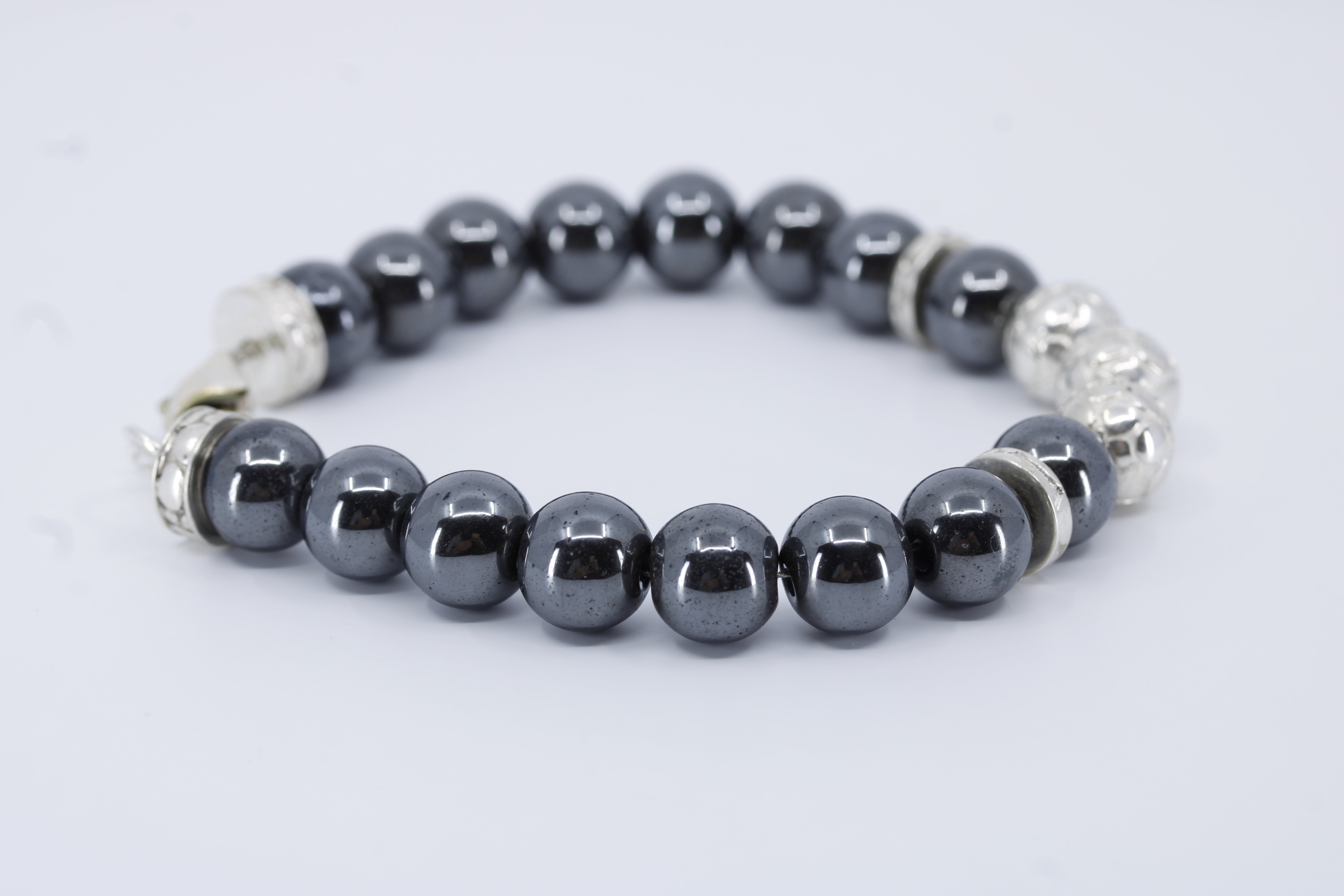 Monaco Hematite Triple Bracelet