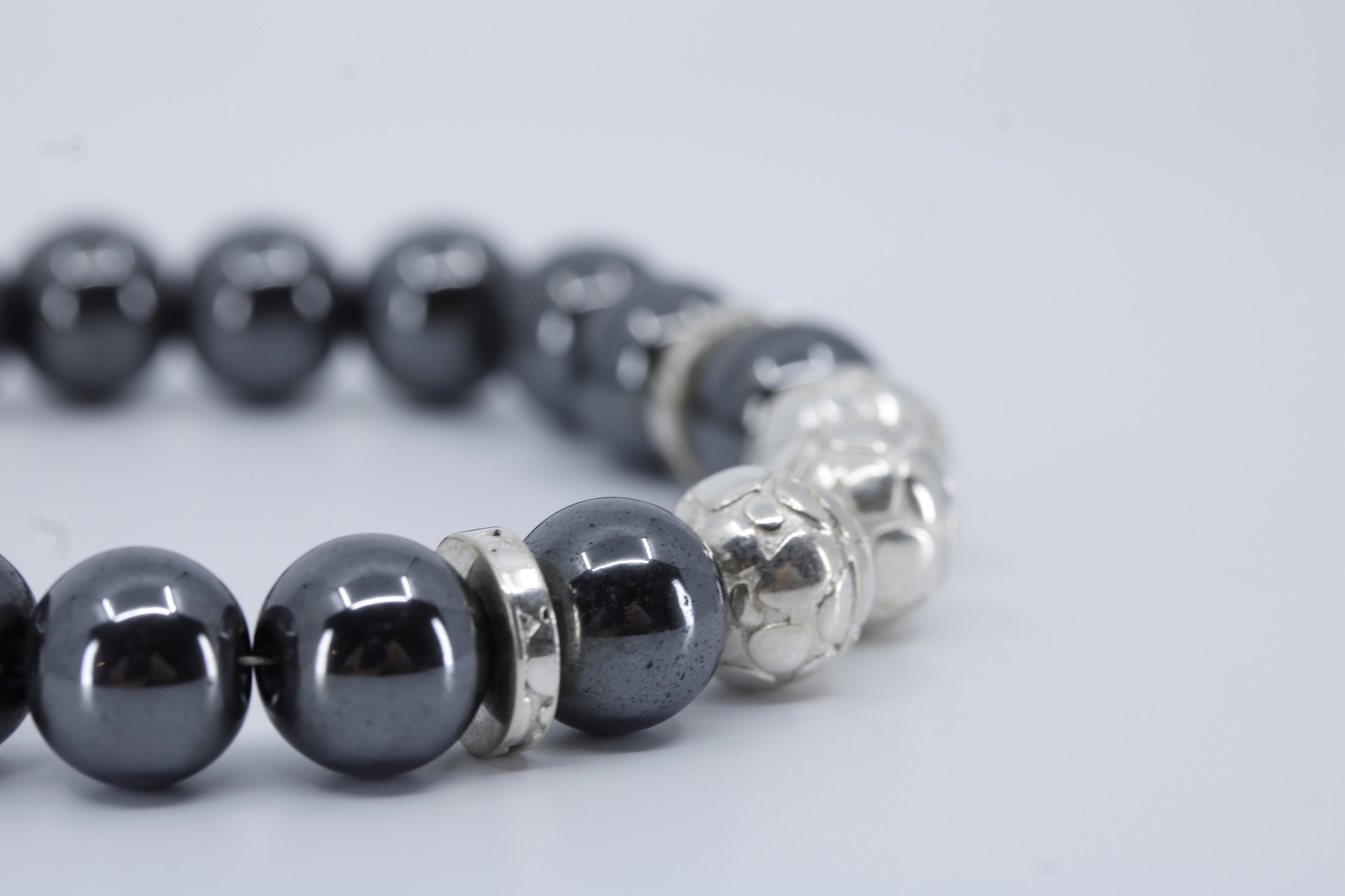 Monaco Hematite Triple Bracelet