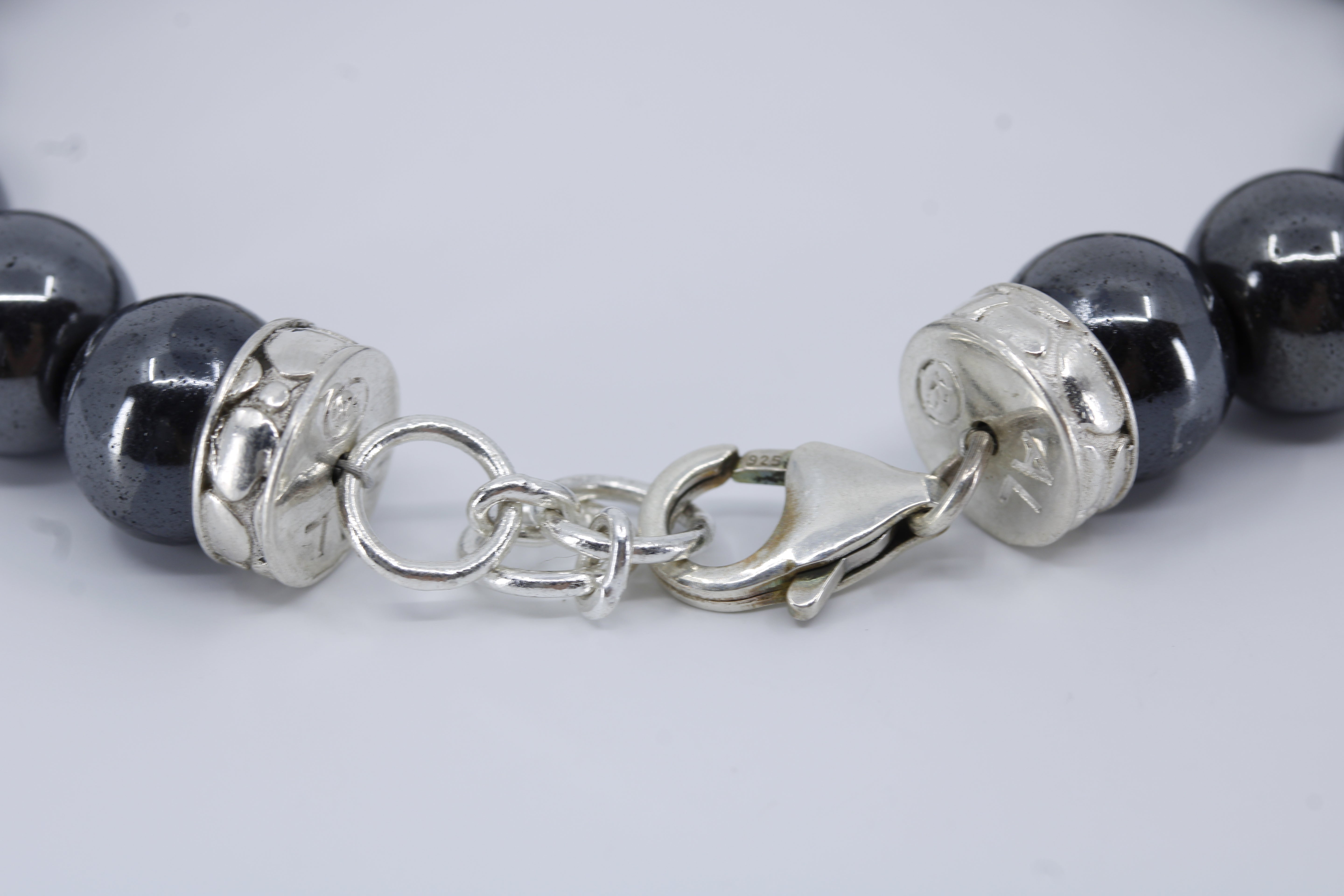 Monaco Hematite Triple Bracelet