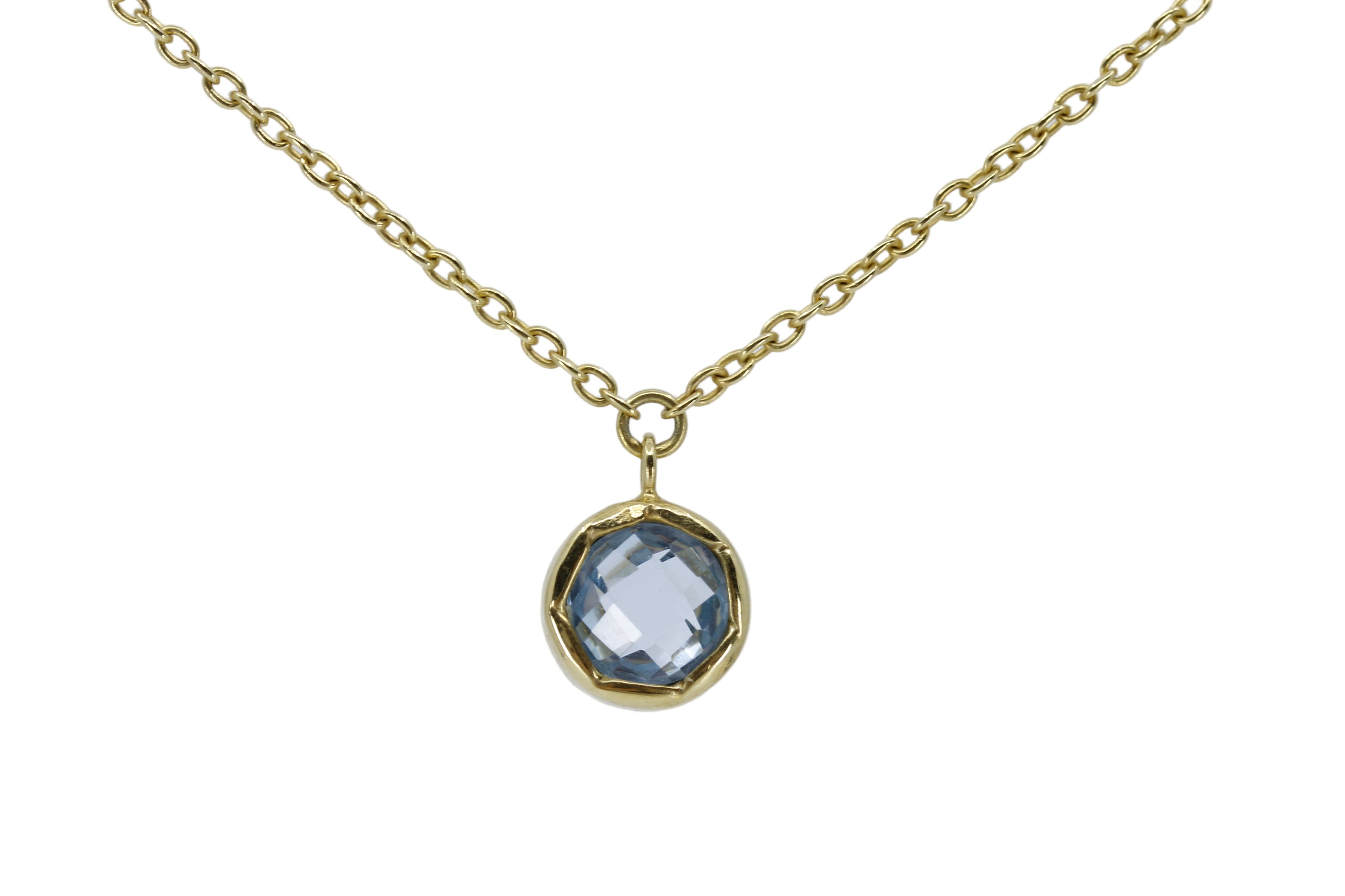 AURORA Single-Stone Drop Necklace