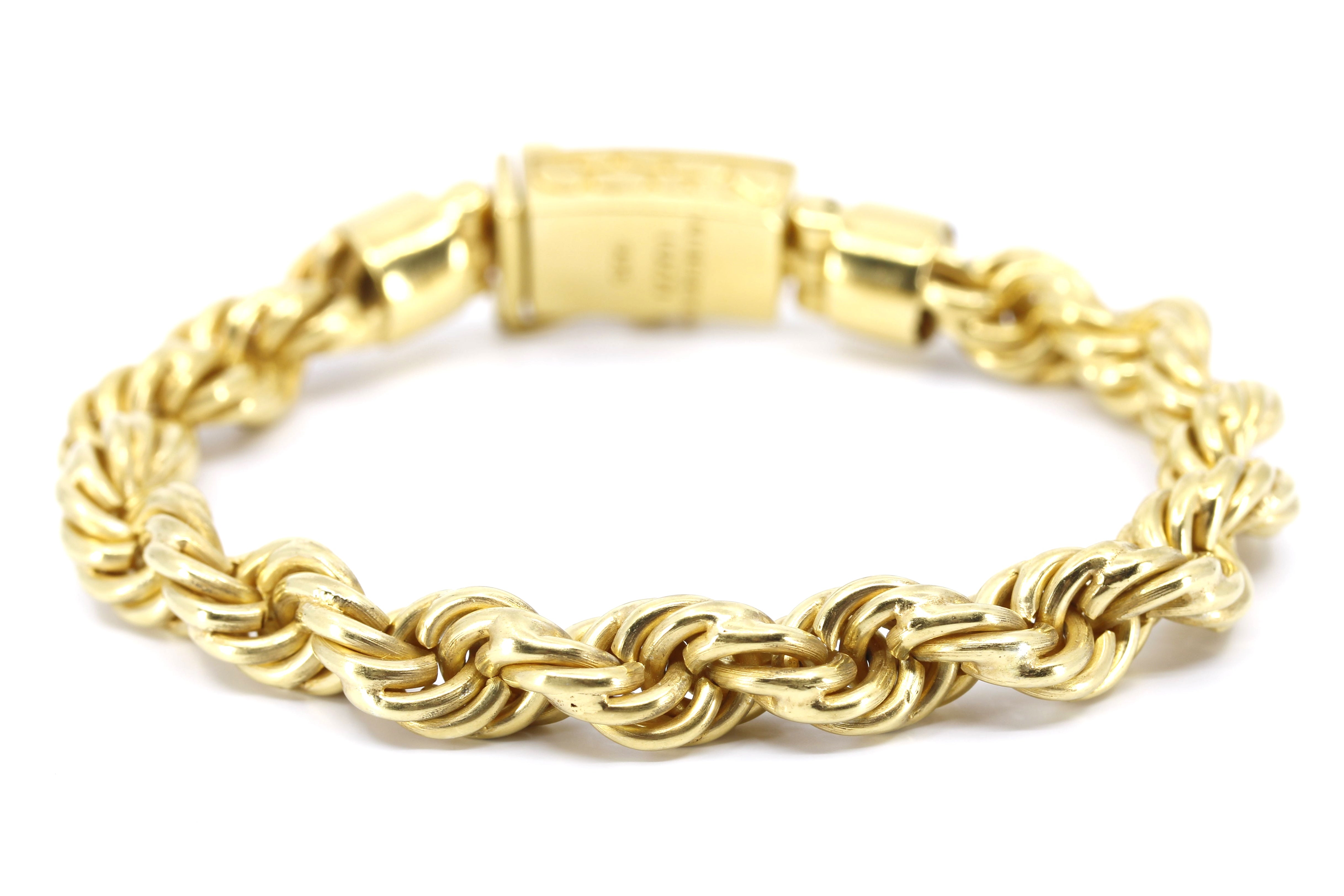 DALILA 18K Gold Vermeil Classic Rope Chain Bracelet