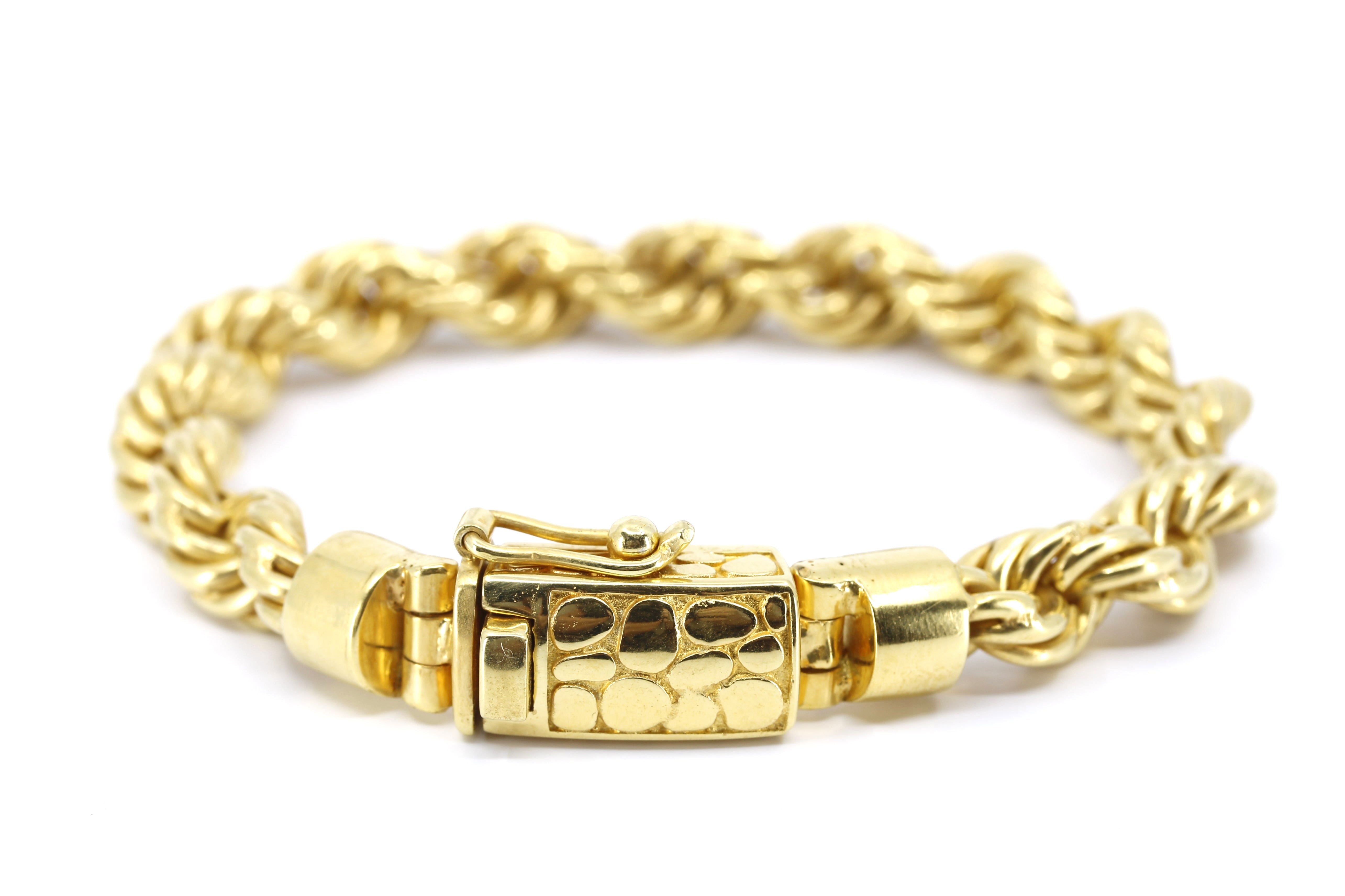 DALILA 18K Gold Vermeil Classic Rope Chain Bracelet