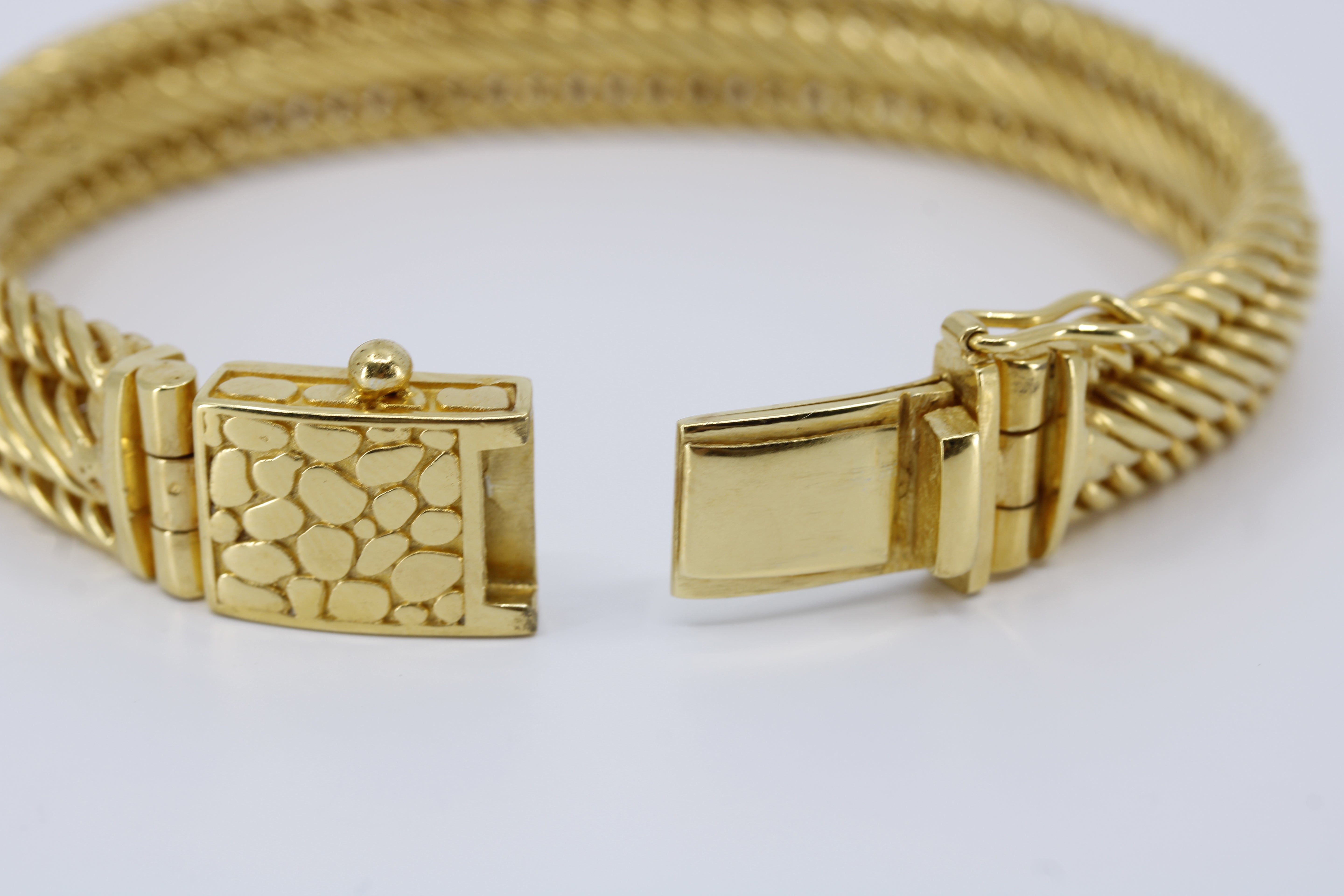 Casa Bali 18K Gold Vermeil Braided Wheat Link Bracelet