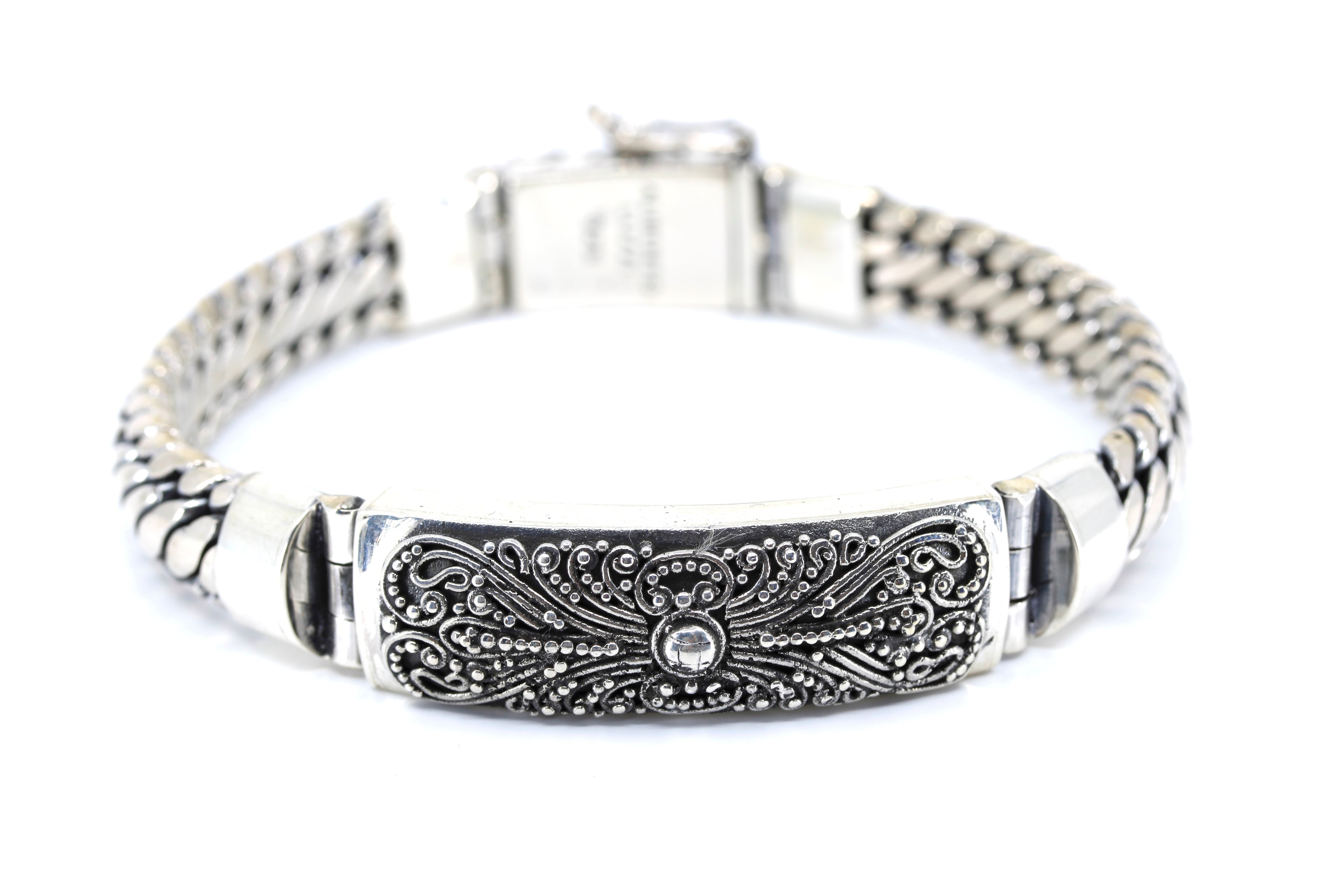 SREYA Woven Chain Bar Bracelet