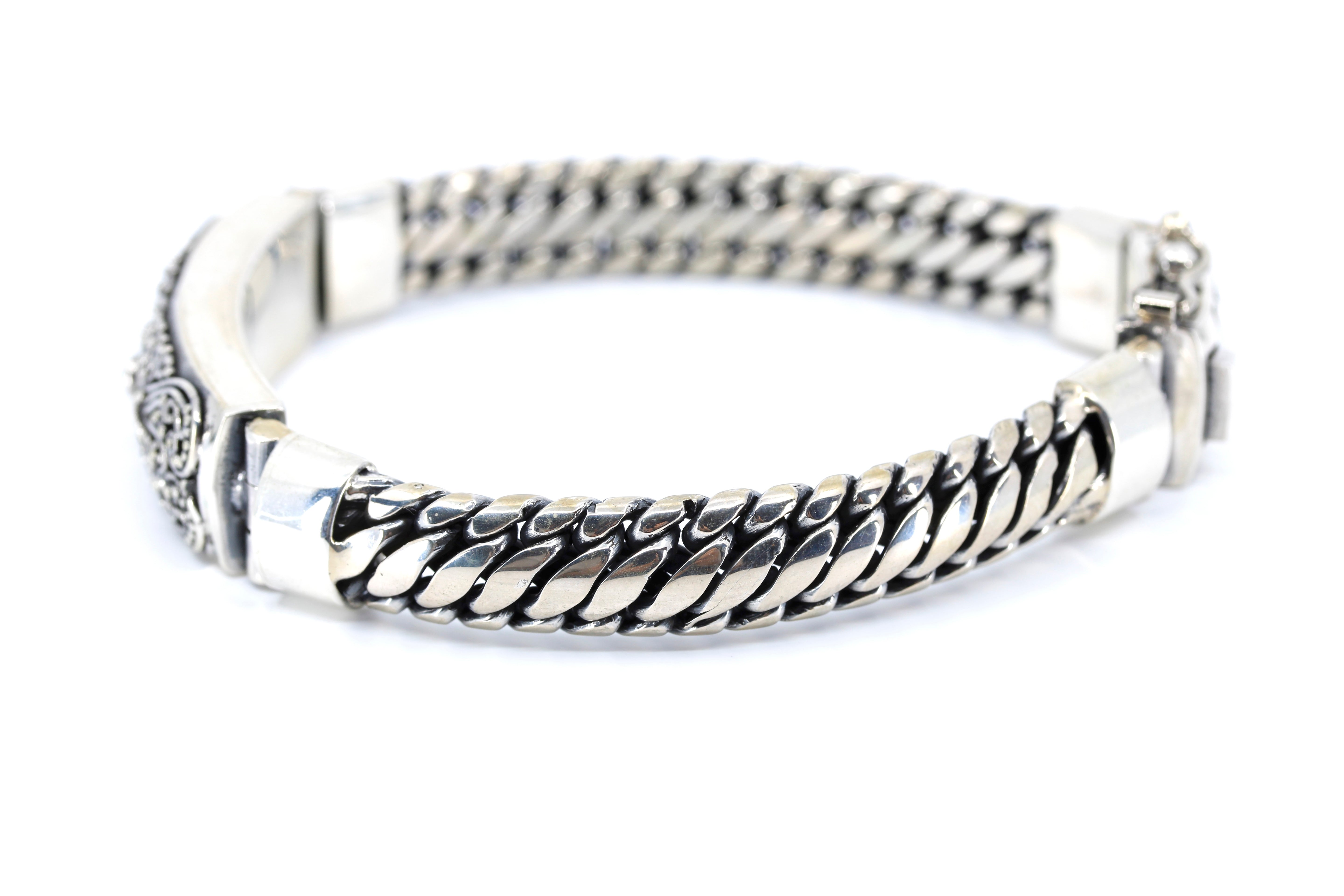 SREYA Woven Chain Bar Bracelet