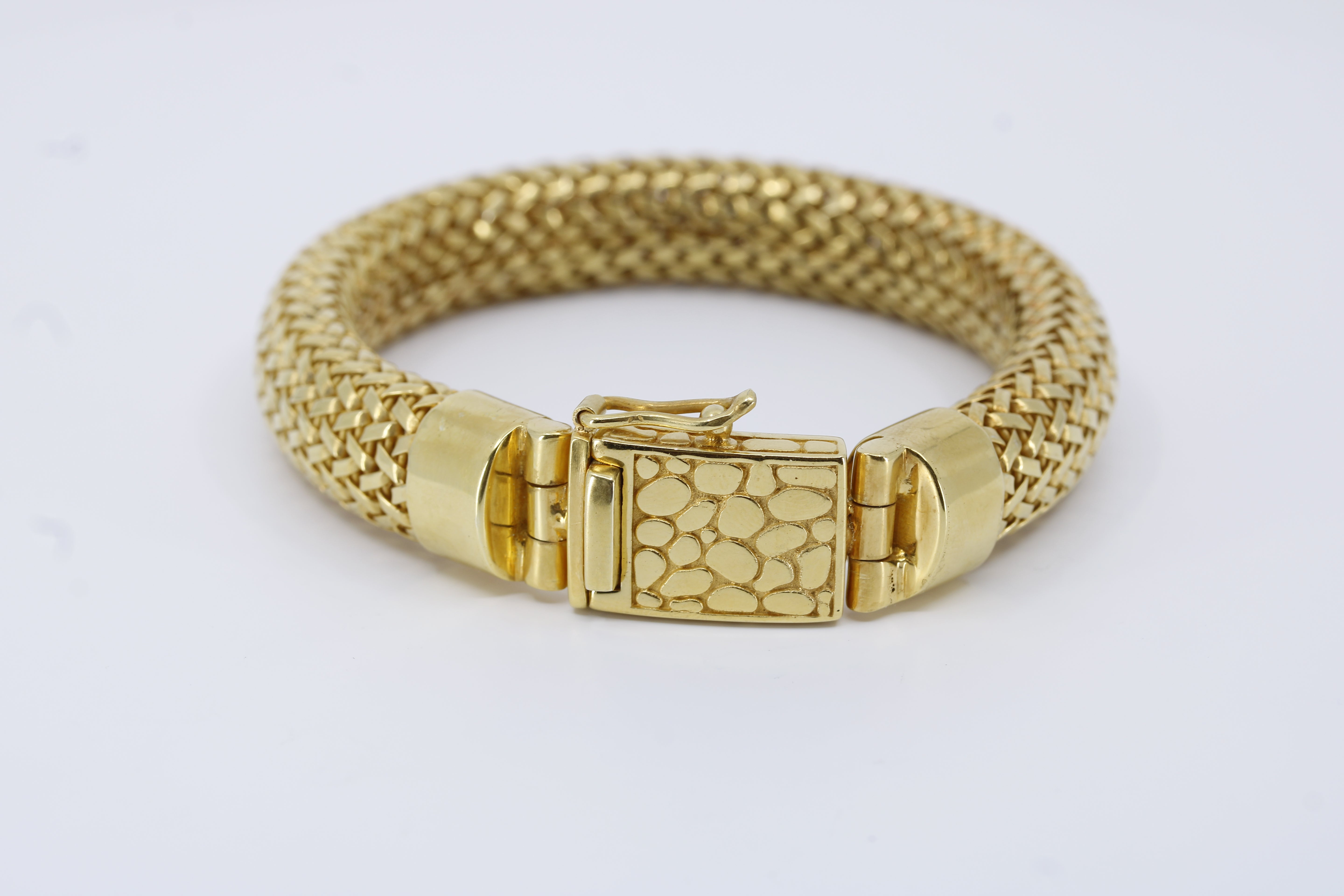 Casa Bali 18K Gold Vermeil Woven Mesh Chain Bracelet