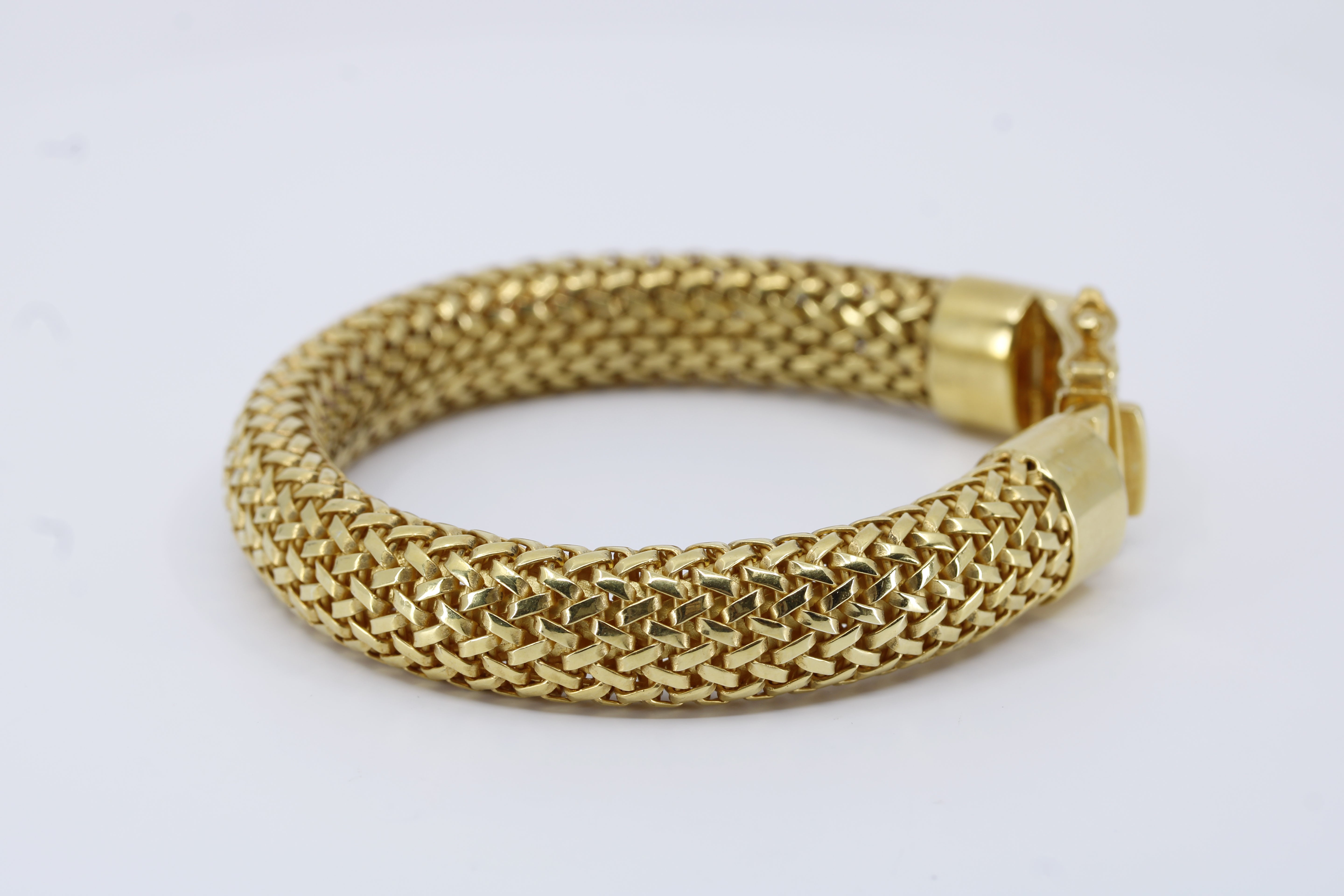 Casa Bali 18K Gold Vermeil Woven Mesh Chain Bracelet