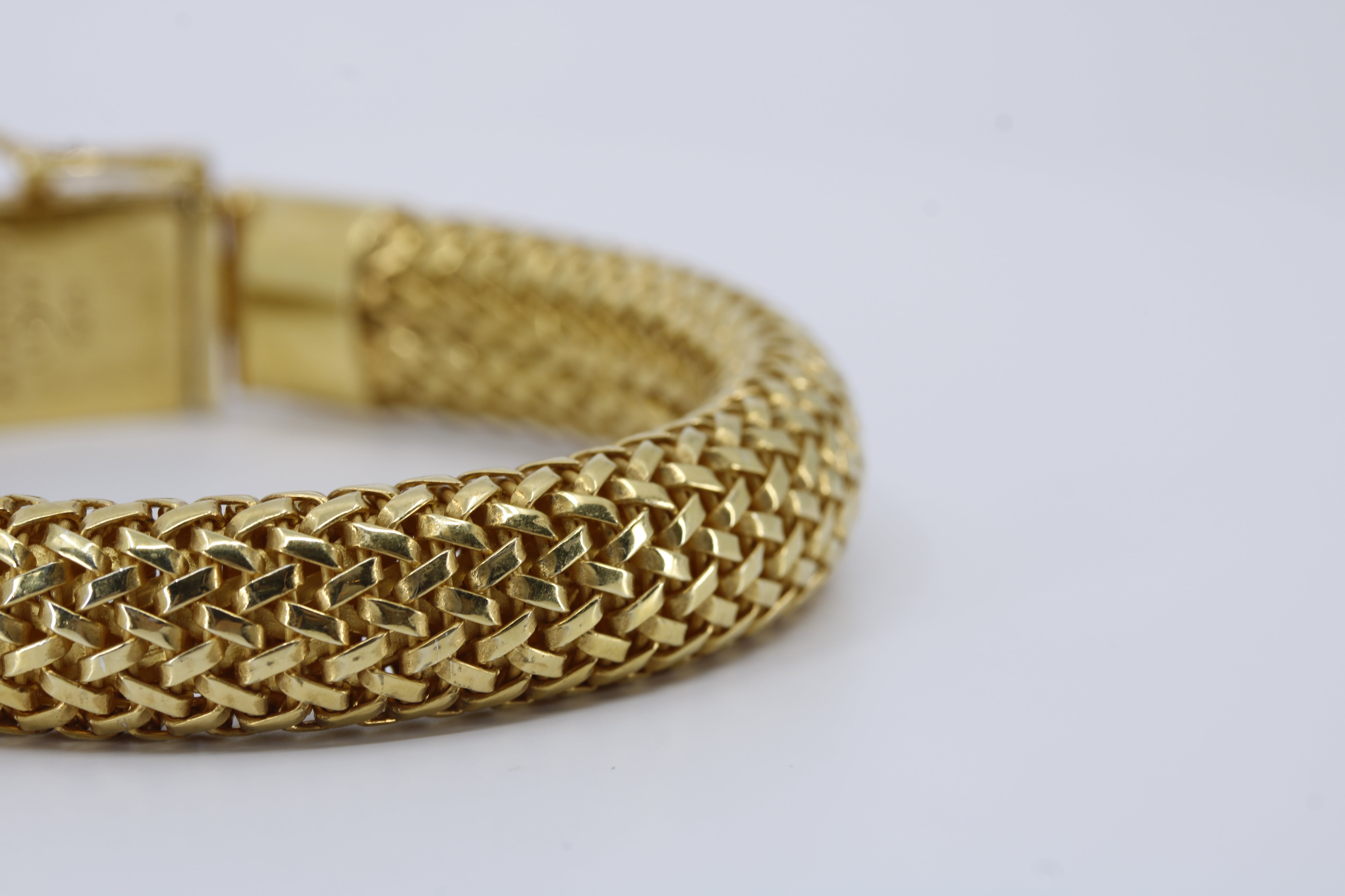 Casa Bali 18K Gold Vermeil Woven Mesh Chain Bracelet