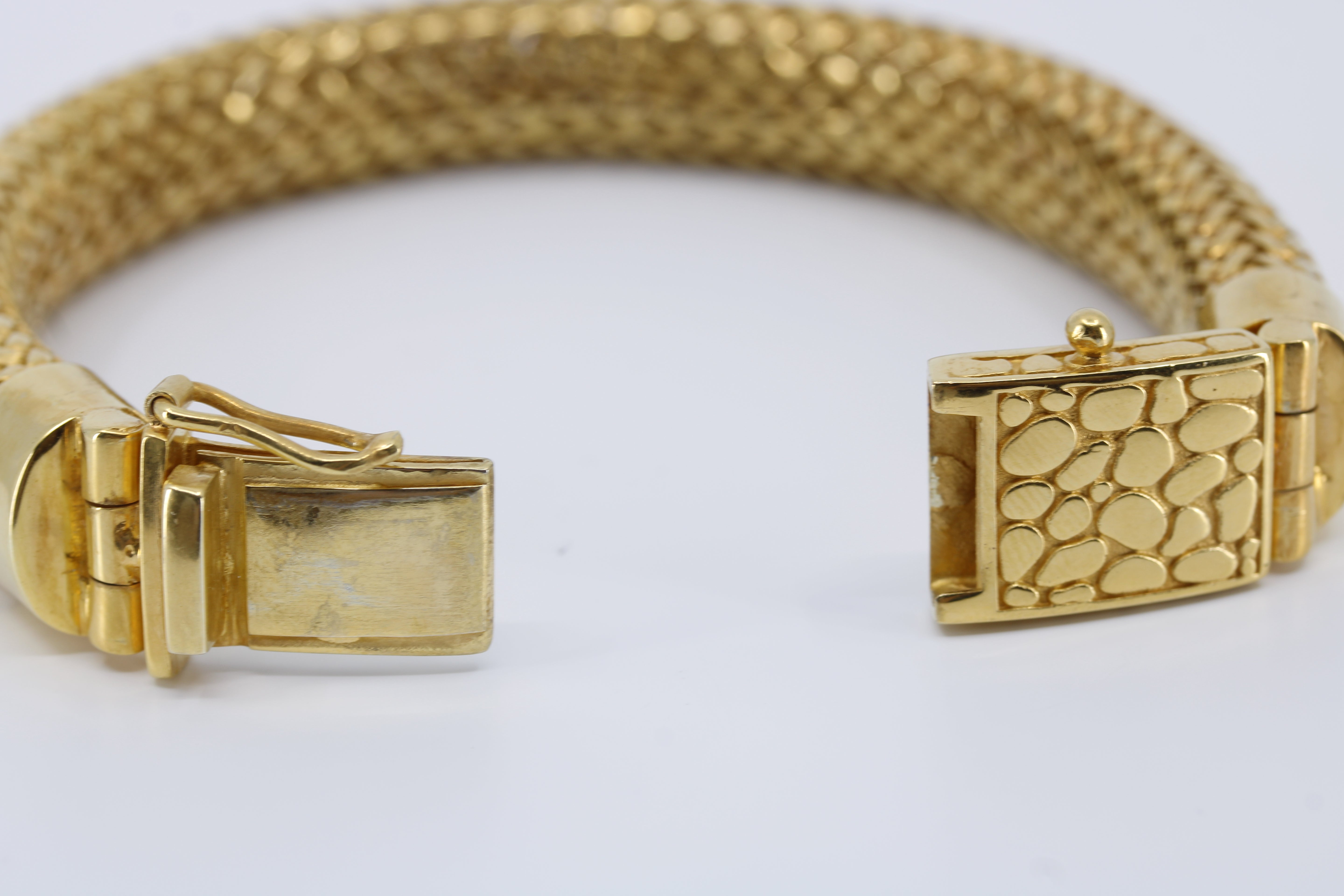 Casa Bali 18K Gold Vermeil Woven Mesh Chain Bracelet
