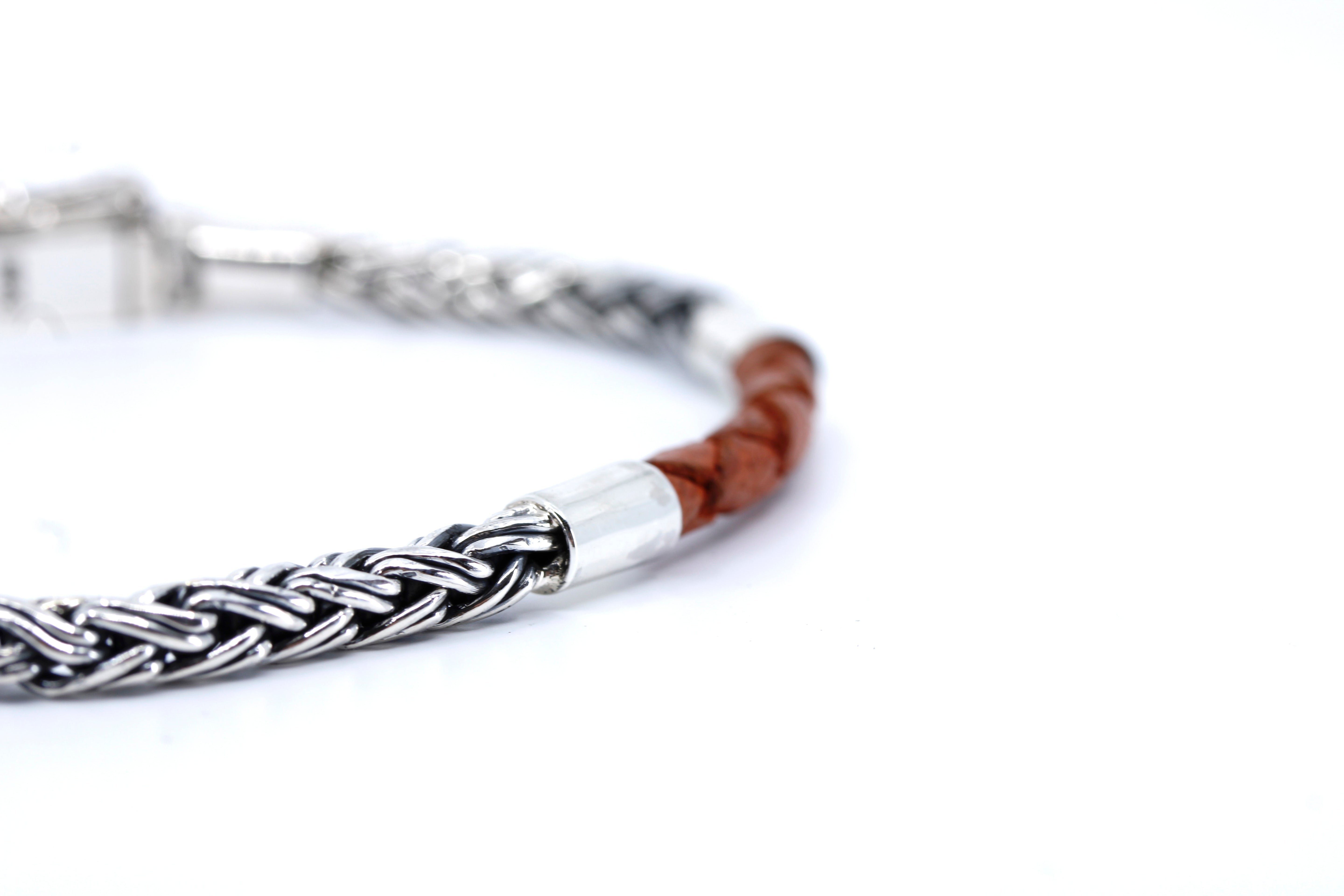 NOVA Braided Chain & Leather Bracelet