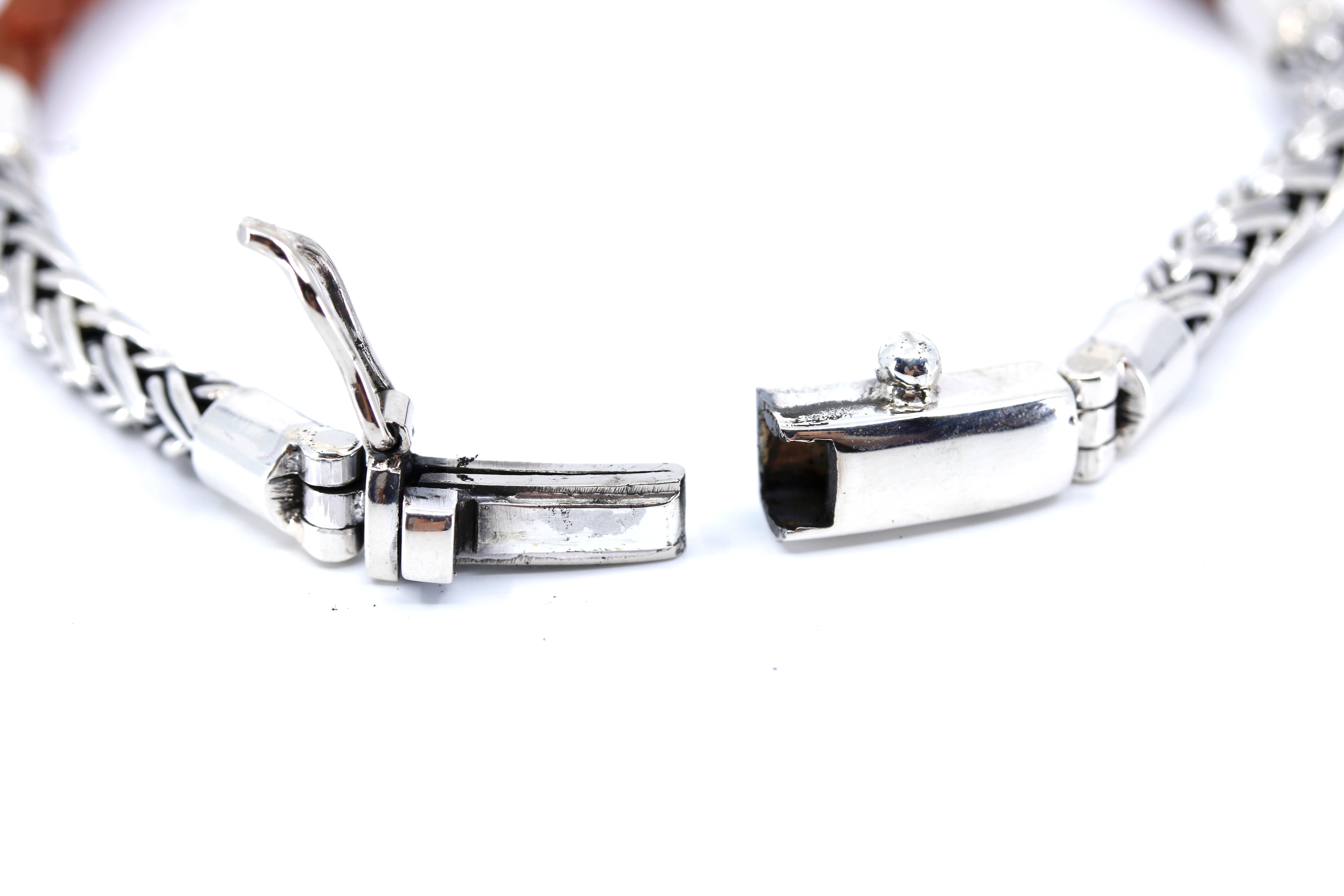 NOVA Braided Chain & Leather Bracelet