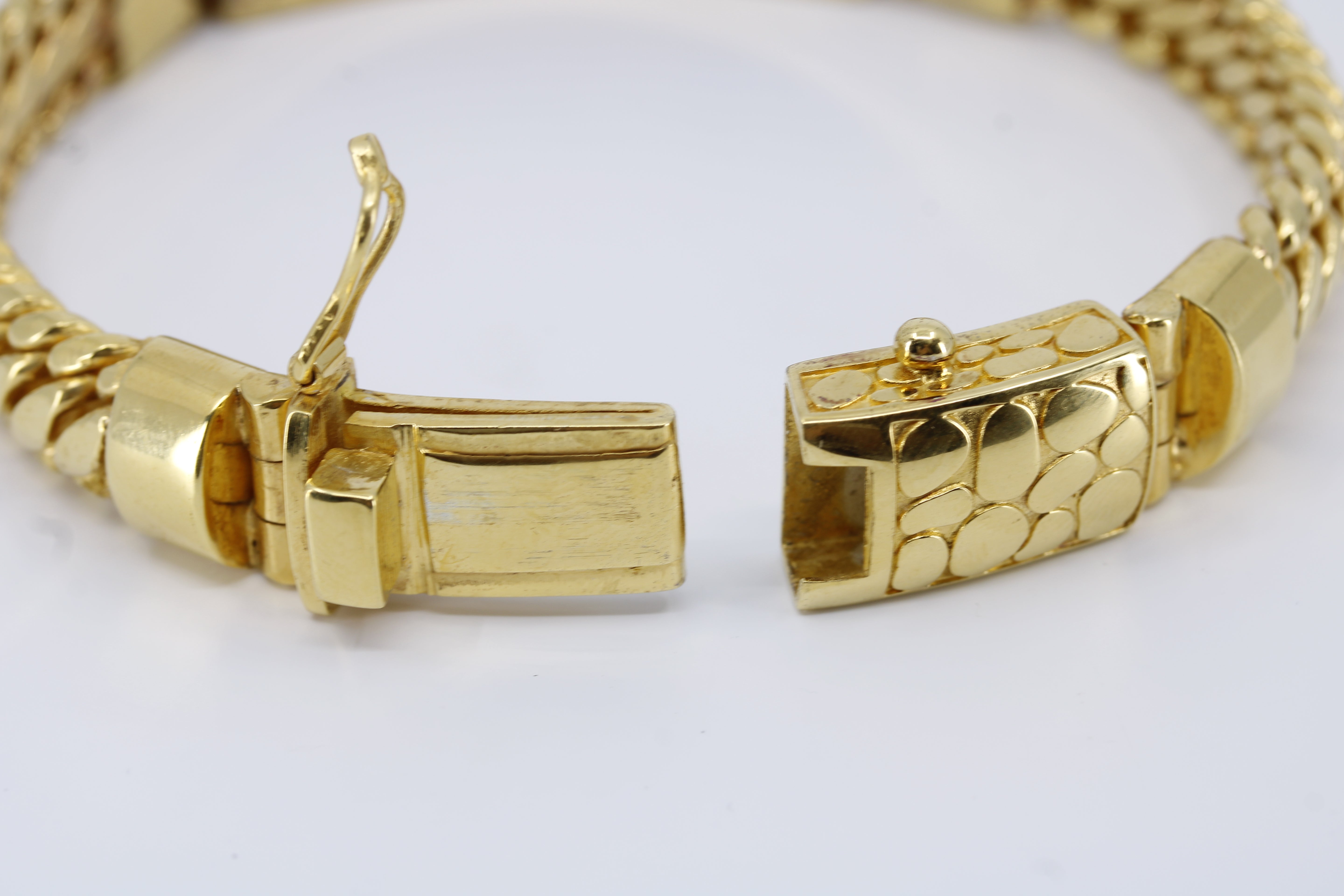Casa Bali 18K Gold Vermeil Woven Chain Bar Bracelet