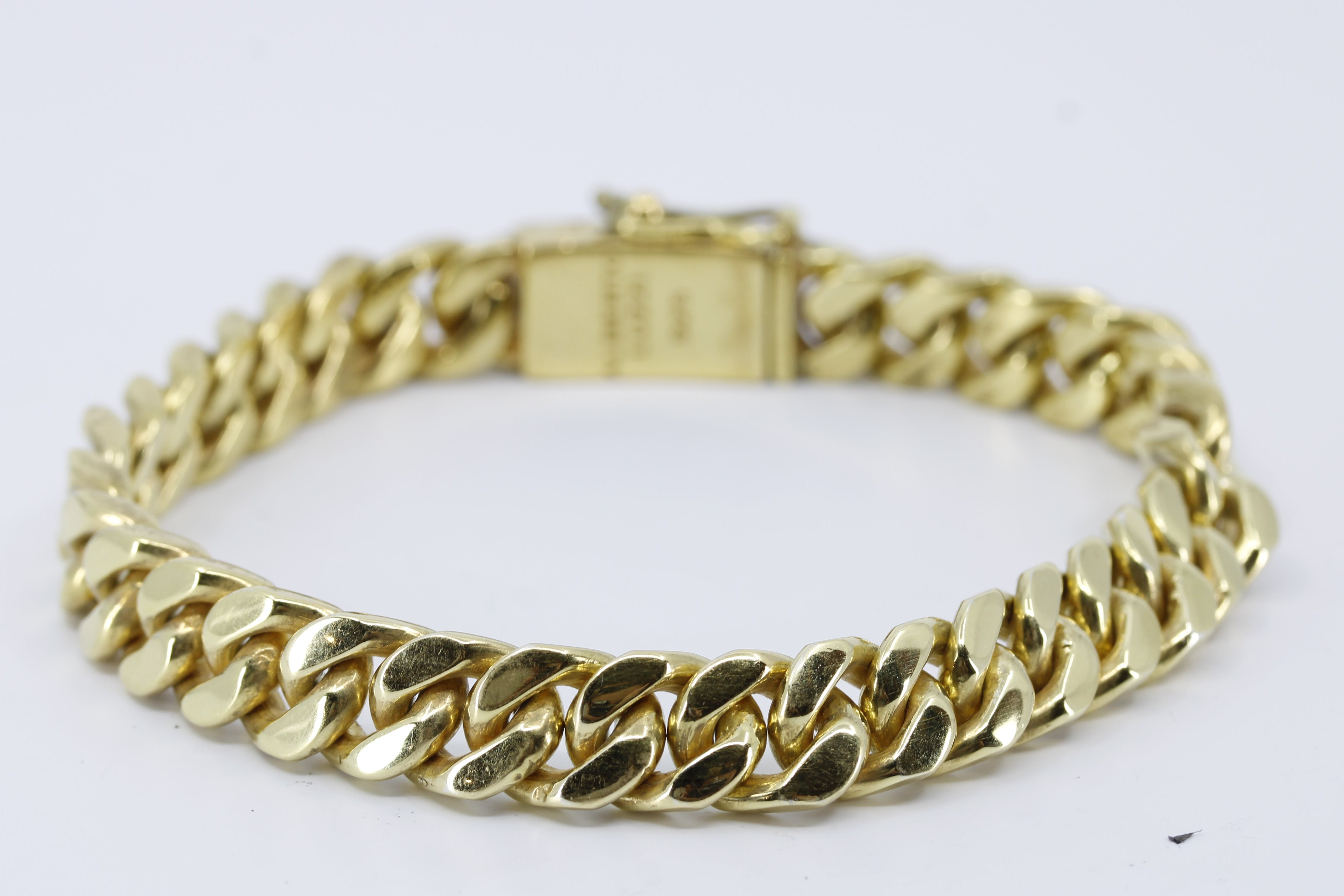 SAAR 18K Gold Vermeil Classic Curb Chain Bracelet