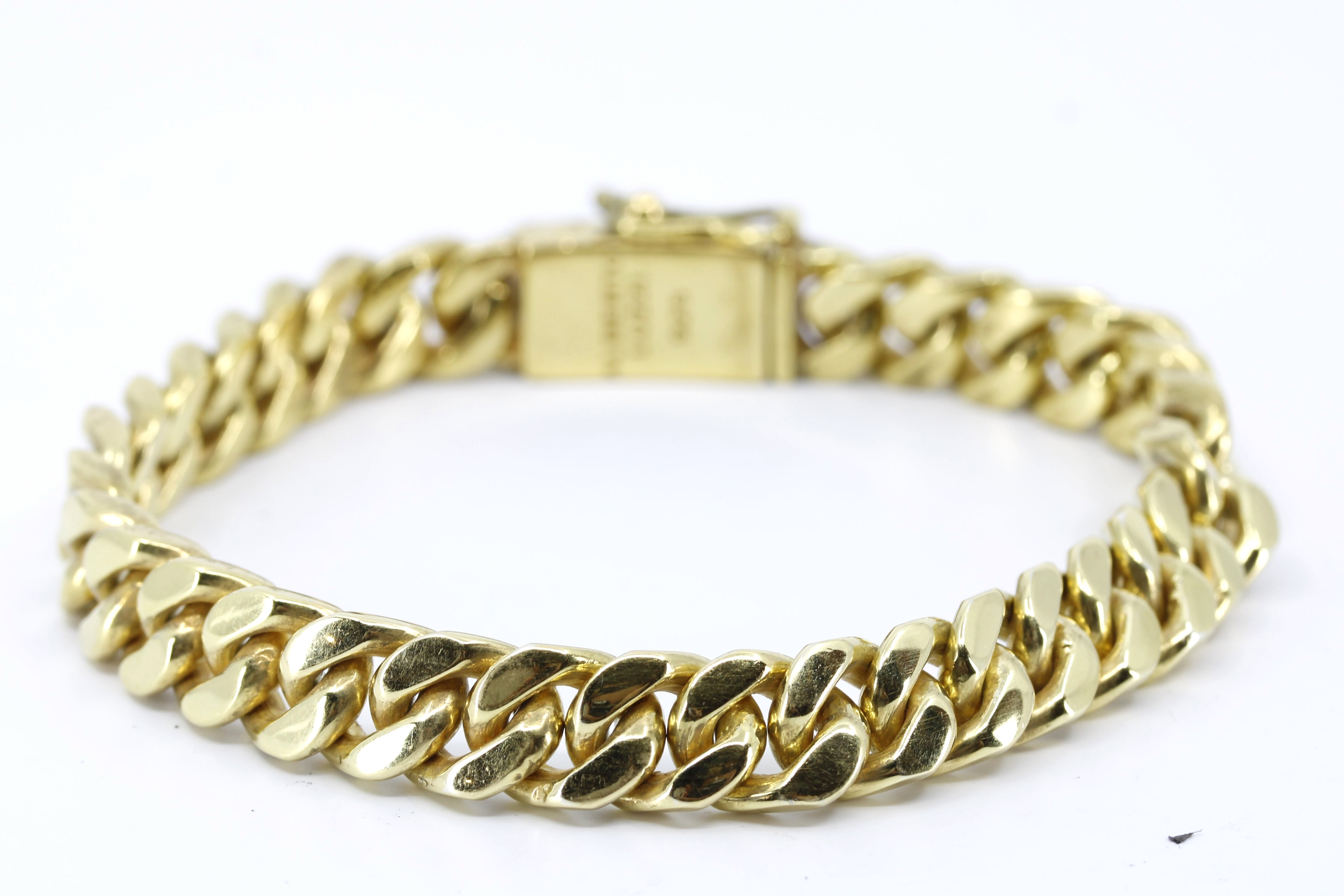 SAAR 18K Gold Vermeil Classic Curb Chain Bracelet
