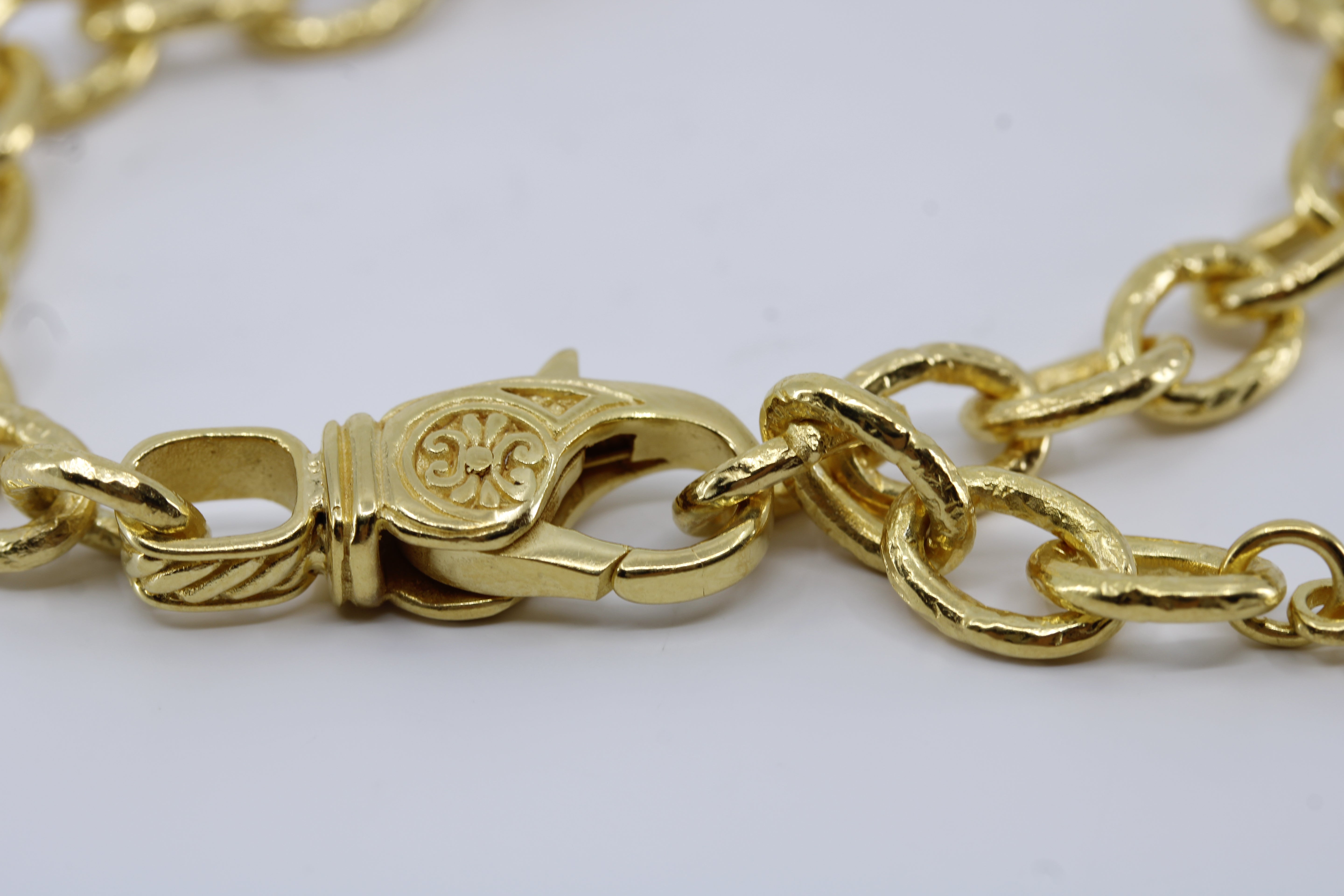 AL CANAL 18K Gold Vermeil Chain Link Bracelet