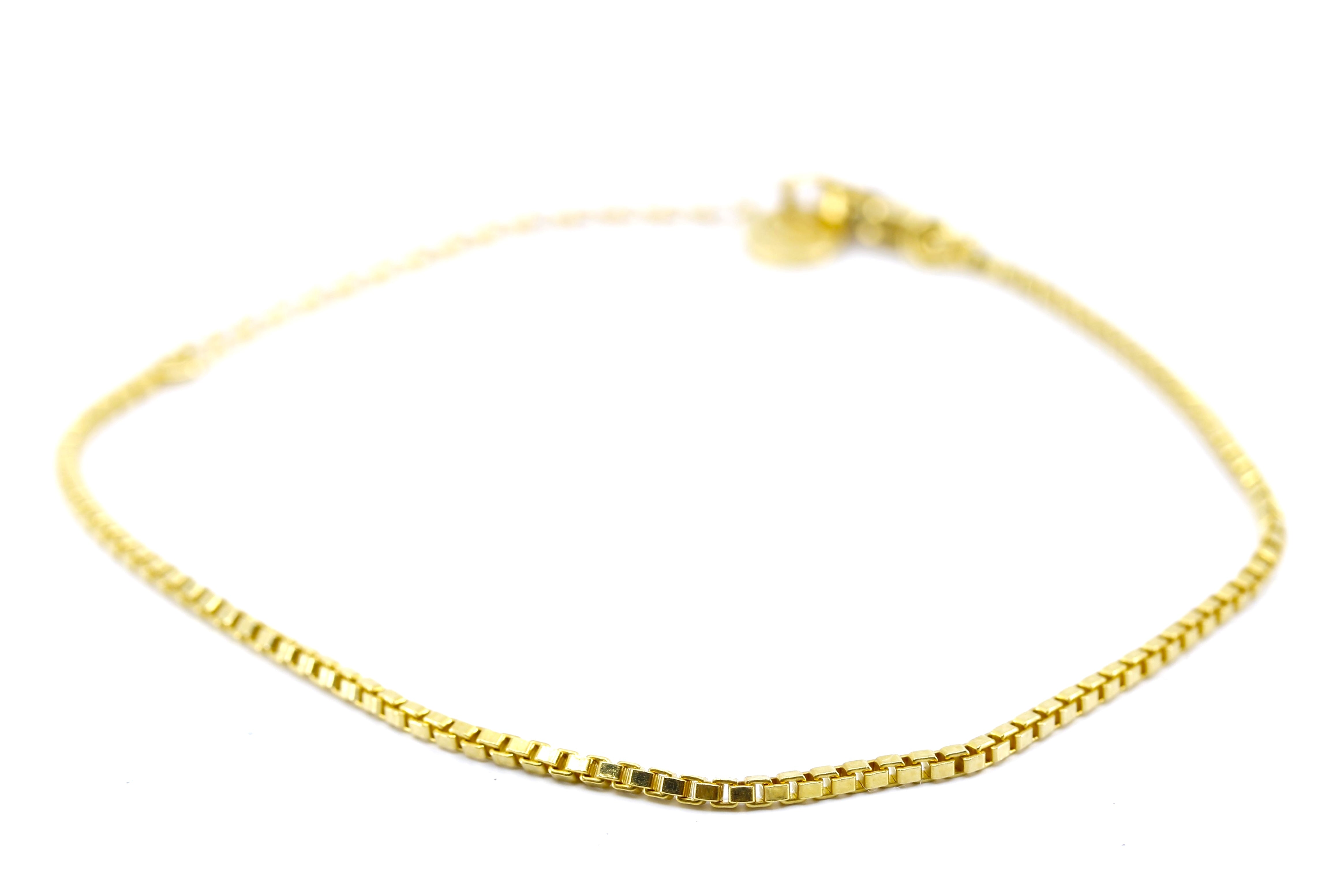 ESSENZA 18K Gold Vermeil Box Chain Bracelet