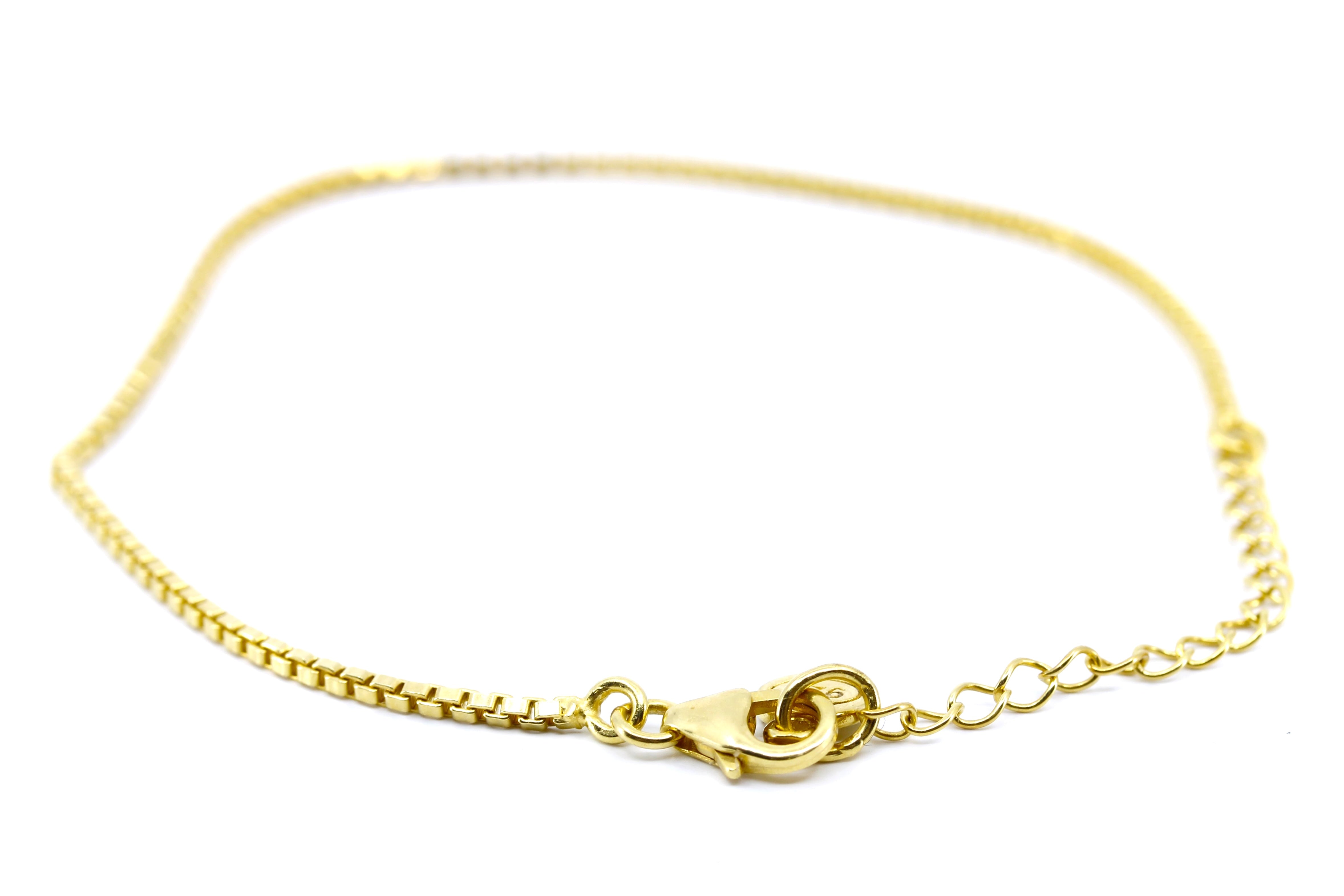 ESSENZA 18K Gold Vermeil Box Chain Bracelet